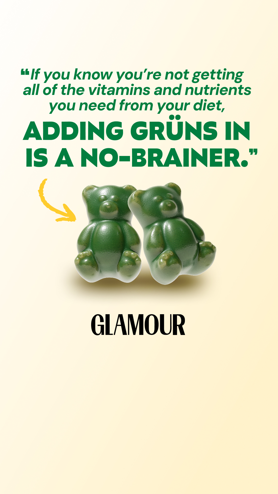Grüns Facebook ad