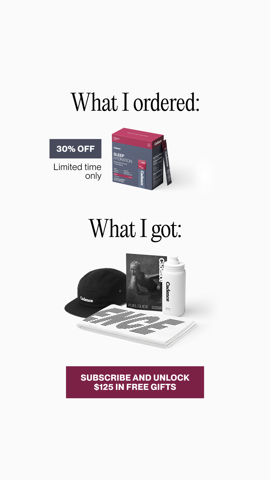 Use Cadence Facebook ad