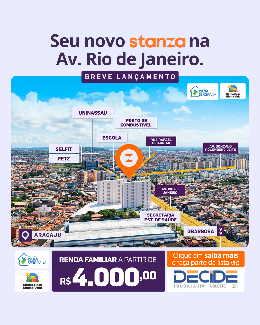 Decide Imobiliária Facebook ad from May 13, 2026