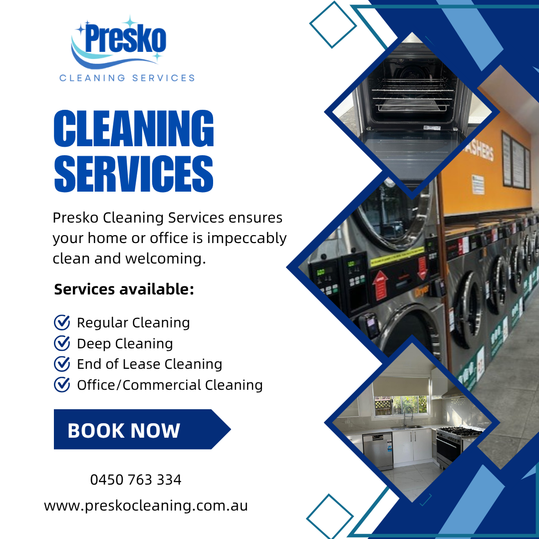 Presko Cleaning Services Facebook ad