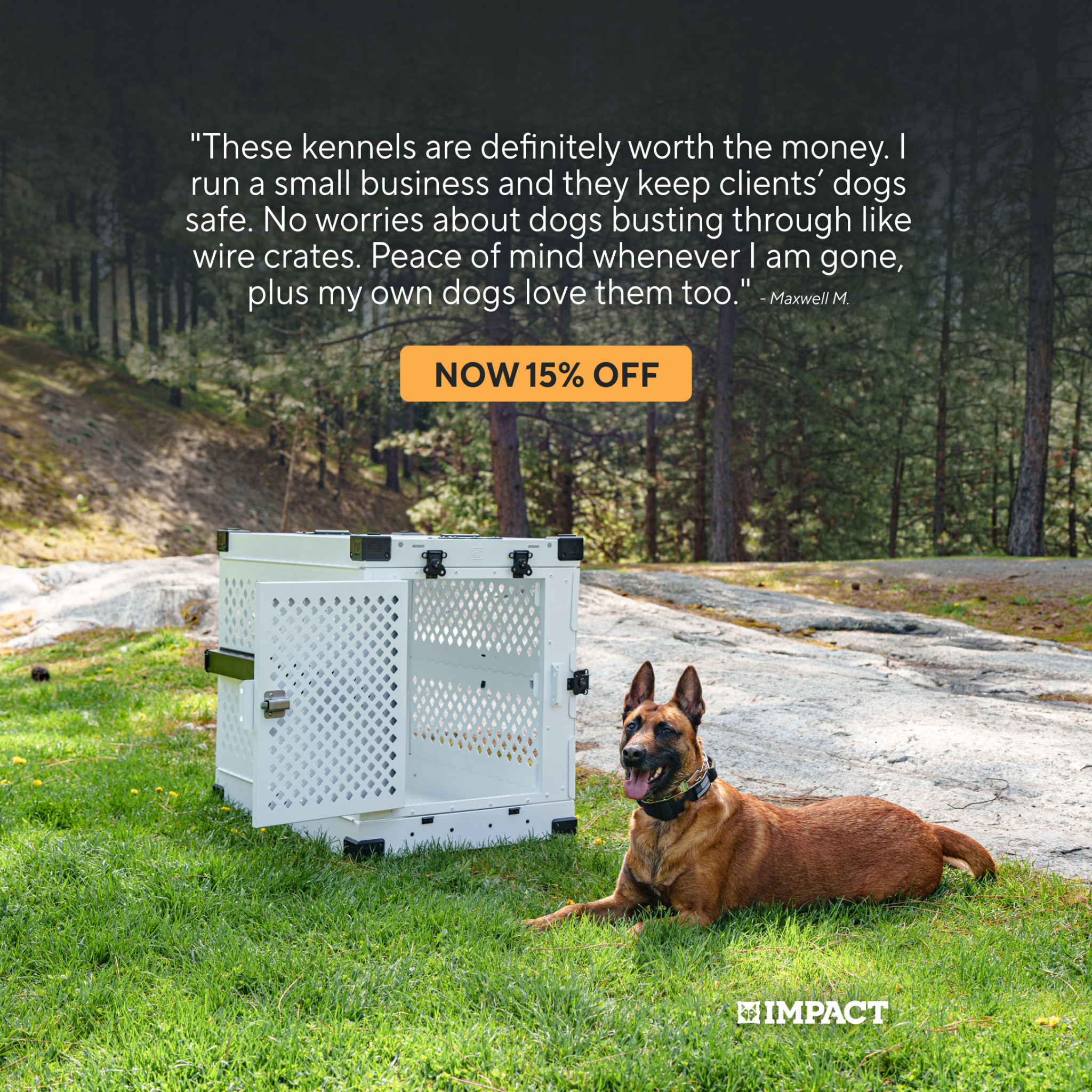 Impact Dog Crates Facebook ad