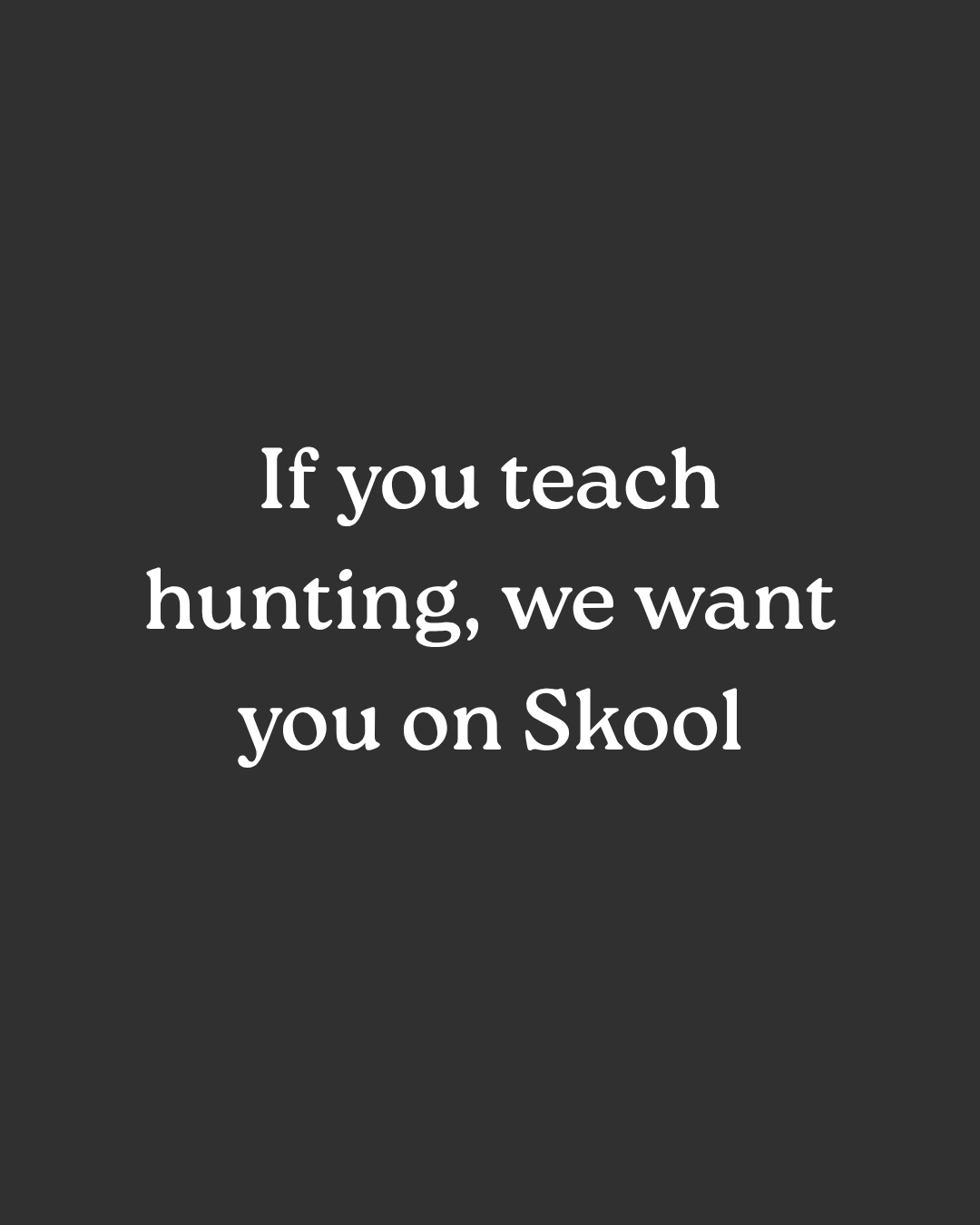 Skool Facebook ad