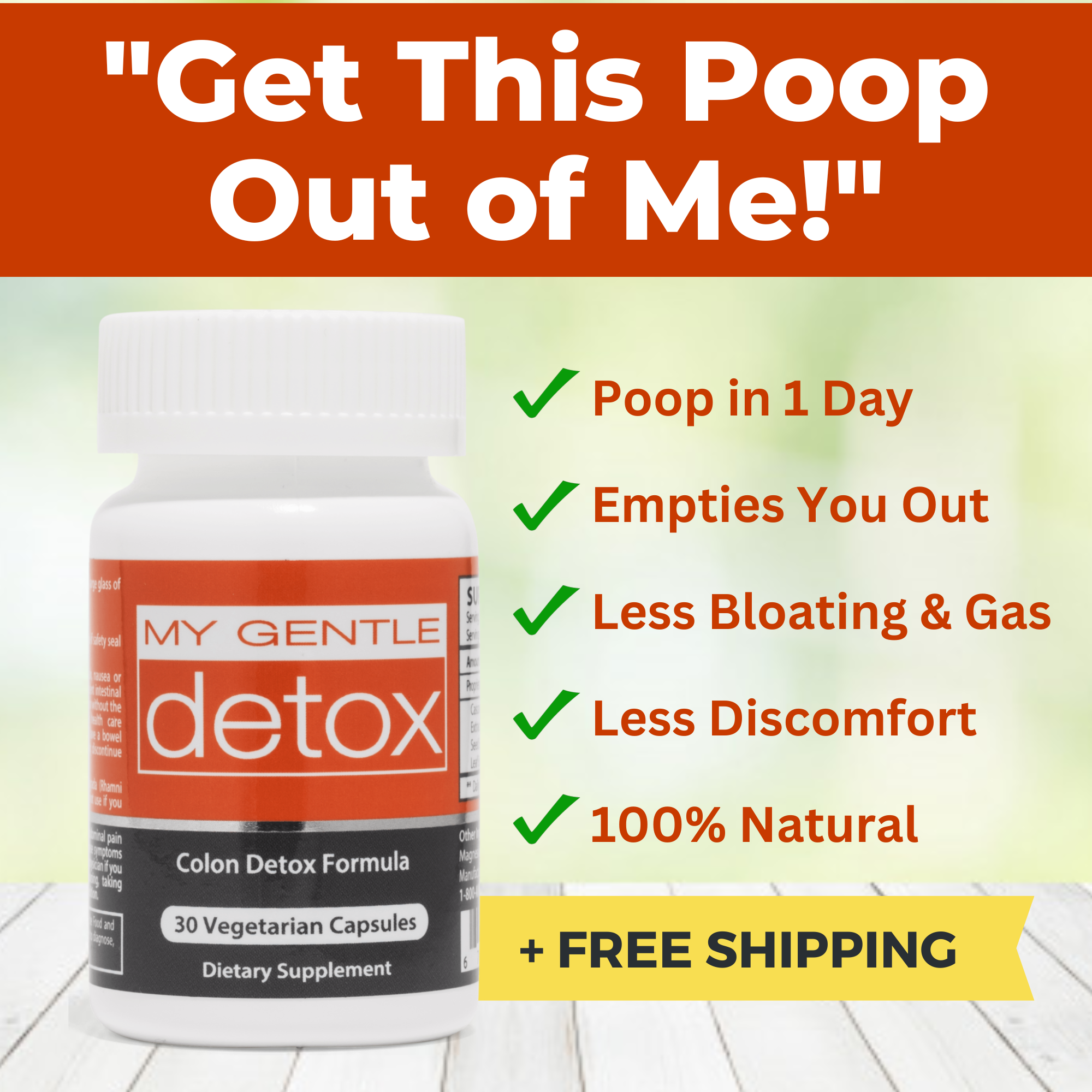 Herbal Nitro Facebook ad: Constipation Relief that Works