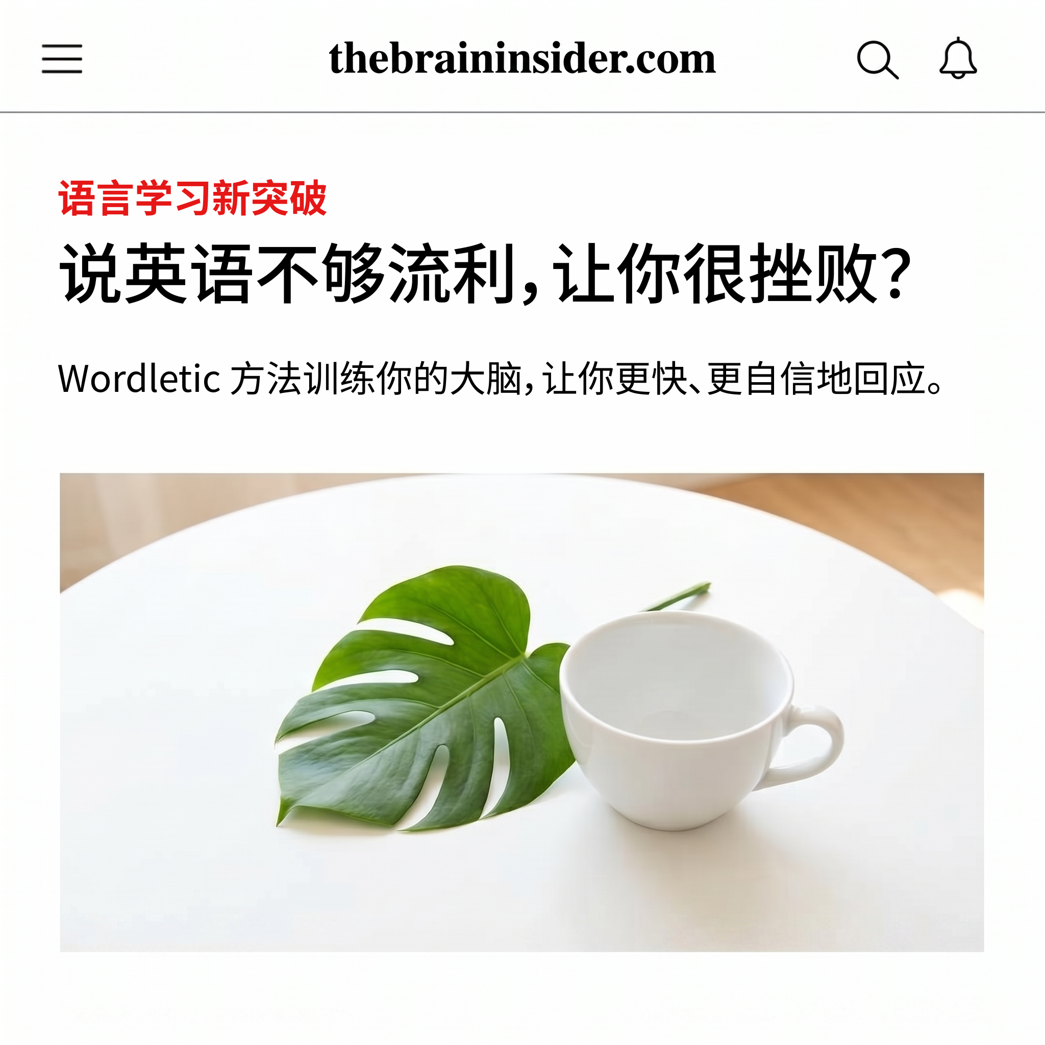 The Brain Insider Facebook ad