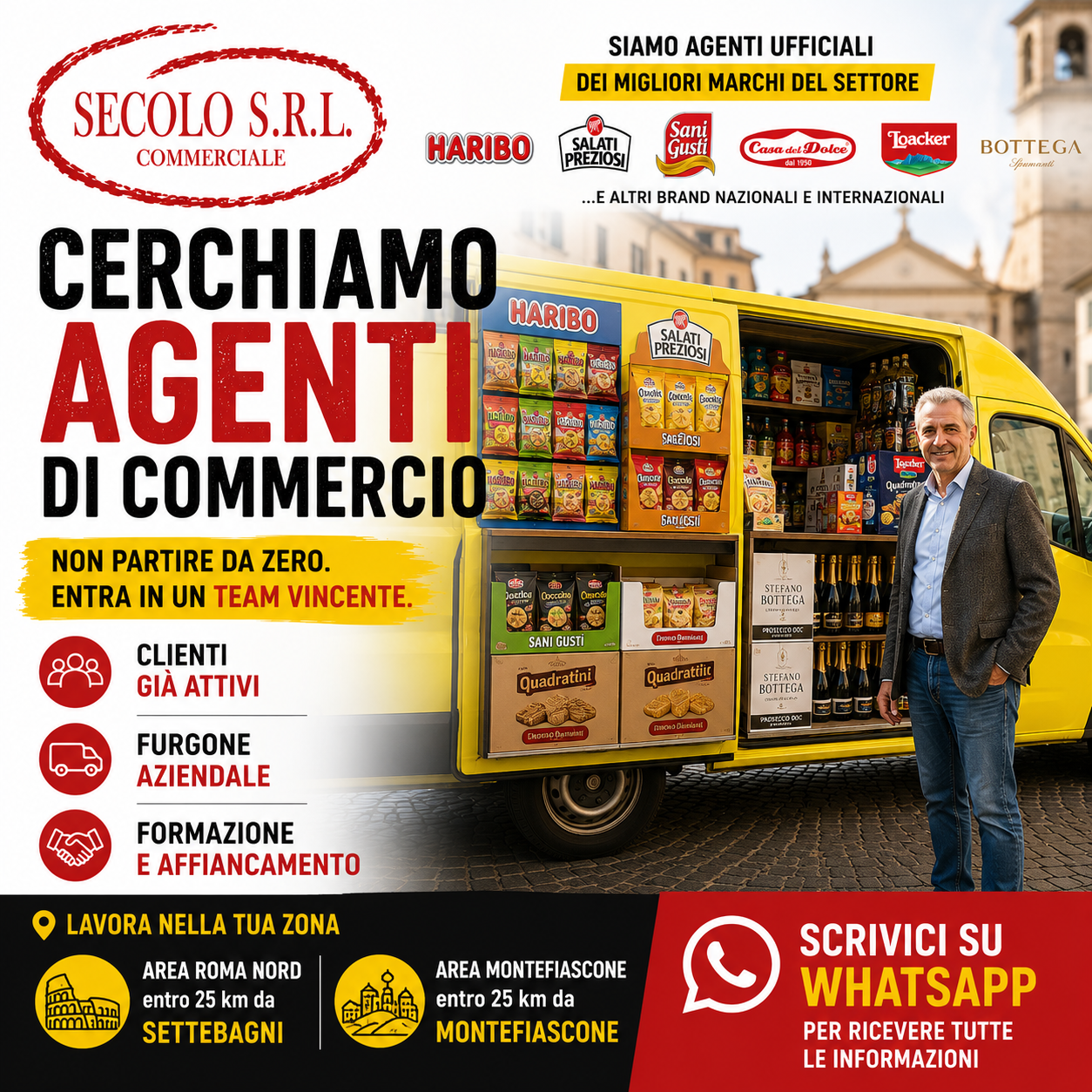 Secolo Srl Commerciale Facebook ad: Agente di Commercio | Roma Nord e Montefiascone
