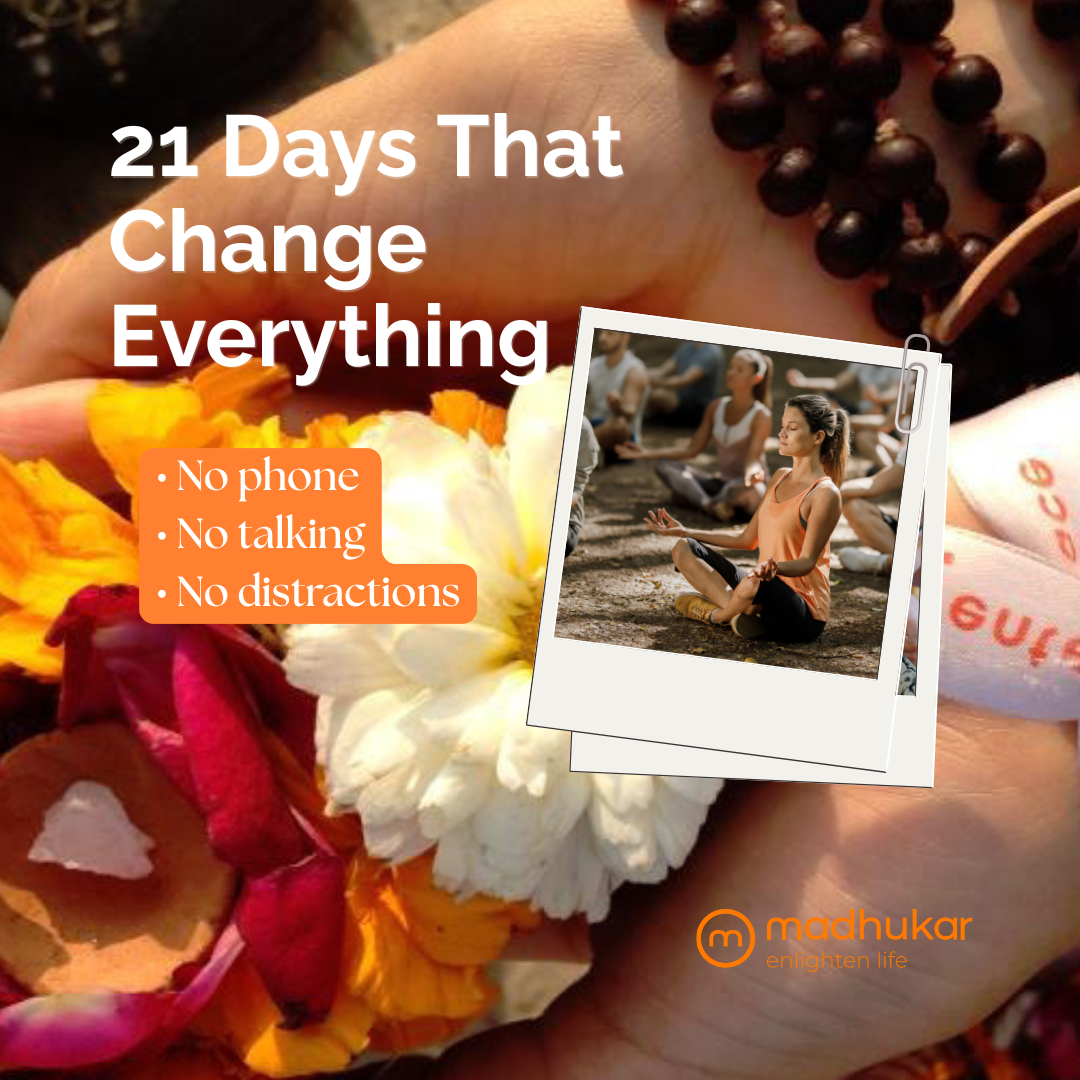 Madhukar - Enlighten Life Facebook ad: 2027 Silence Meditation Retreat in an Ashram in…