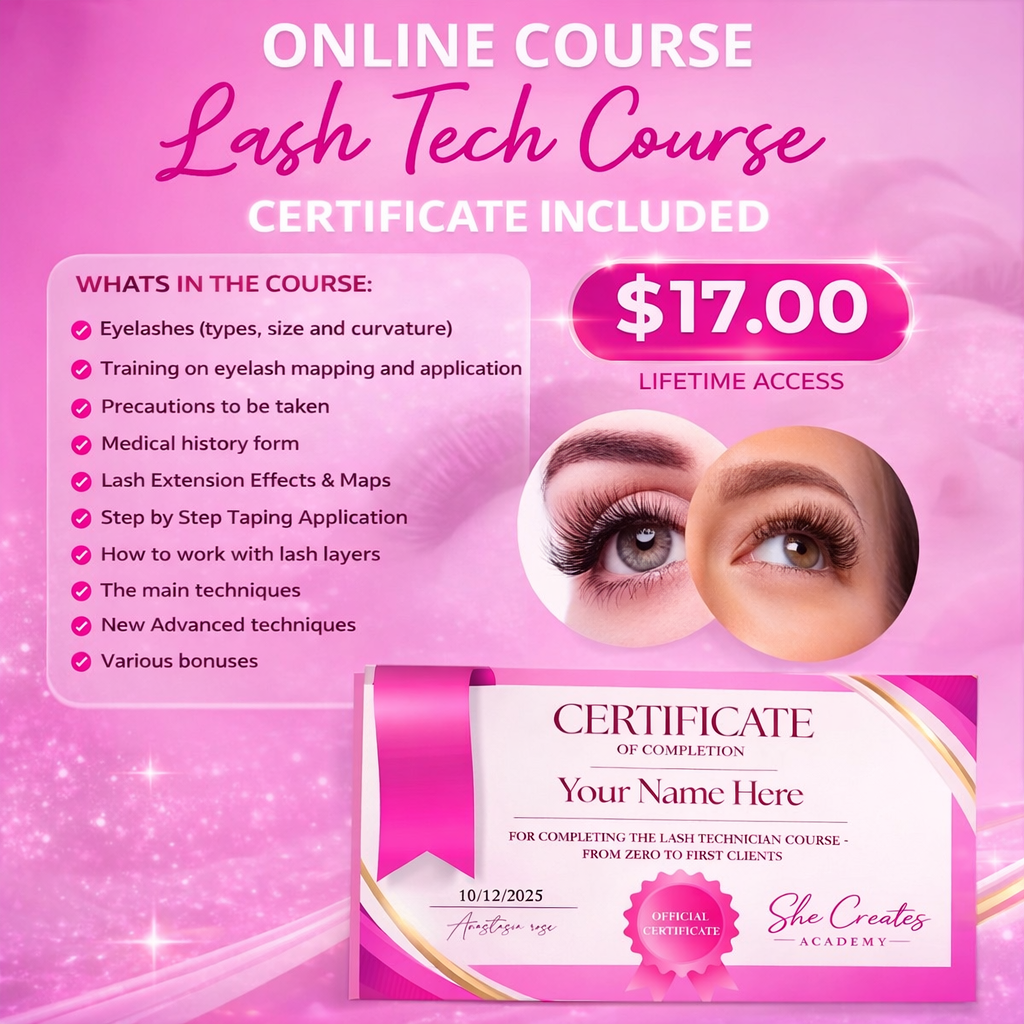She Creates Academy Facebook ad: This Lash Course Is Only $17