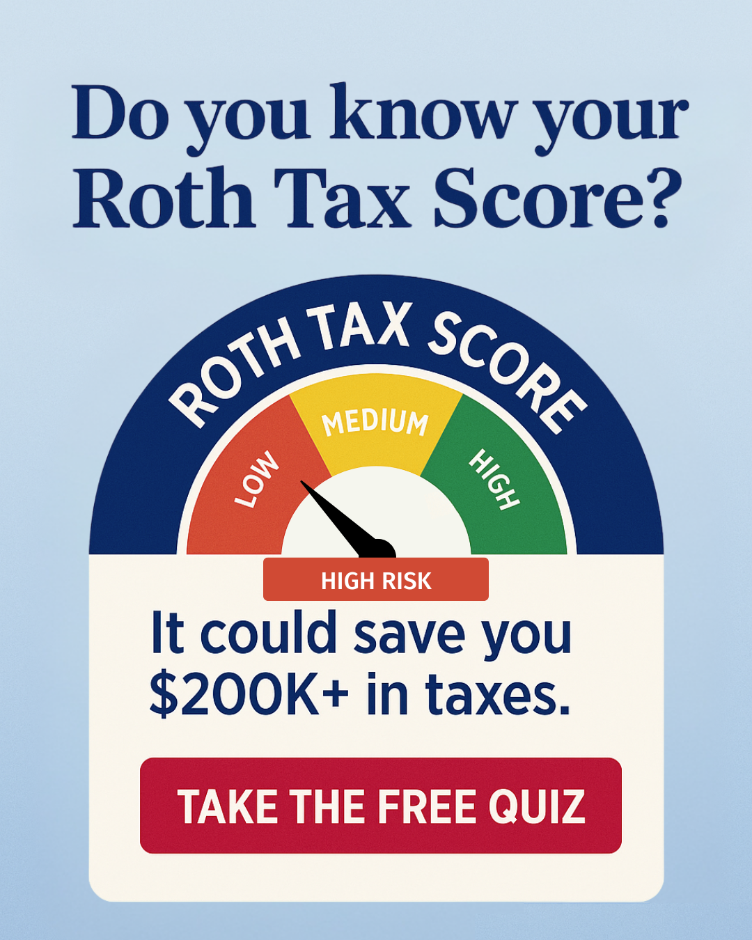 Brad Glassman Financial Facebook ad: See How Future Taxes Could Impact Retirement