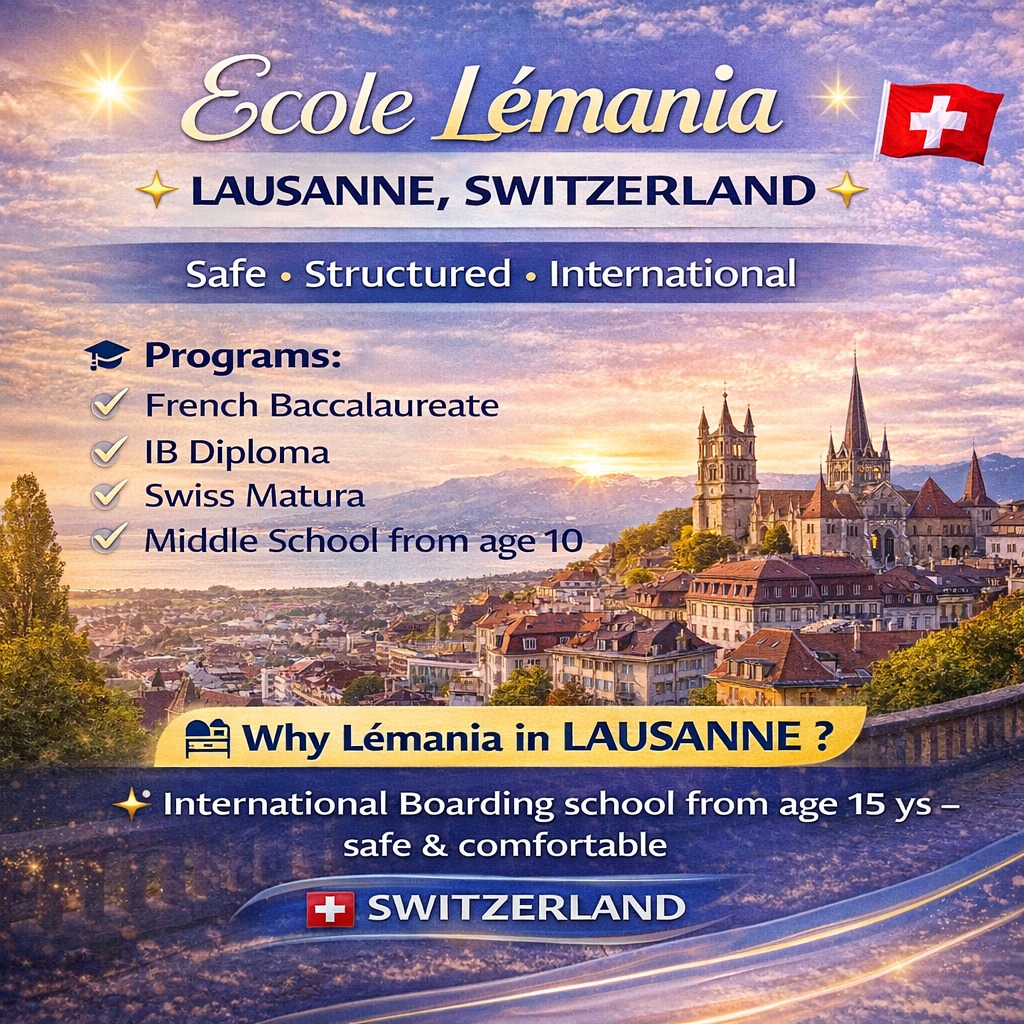 Ecole Lémania Facebook ad