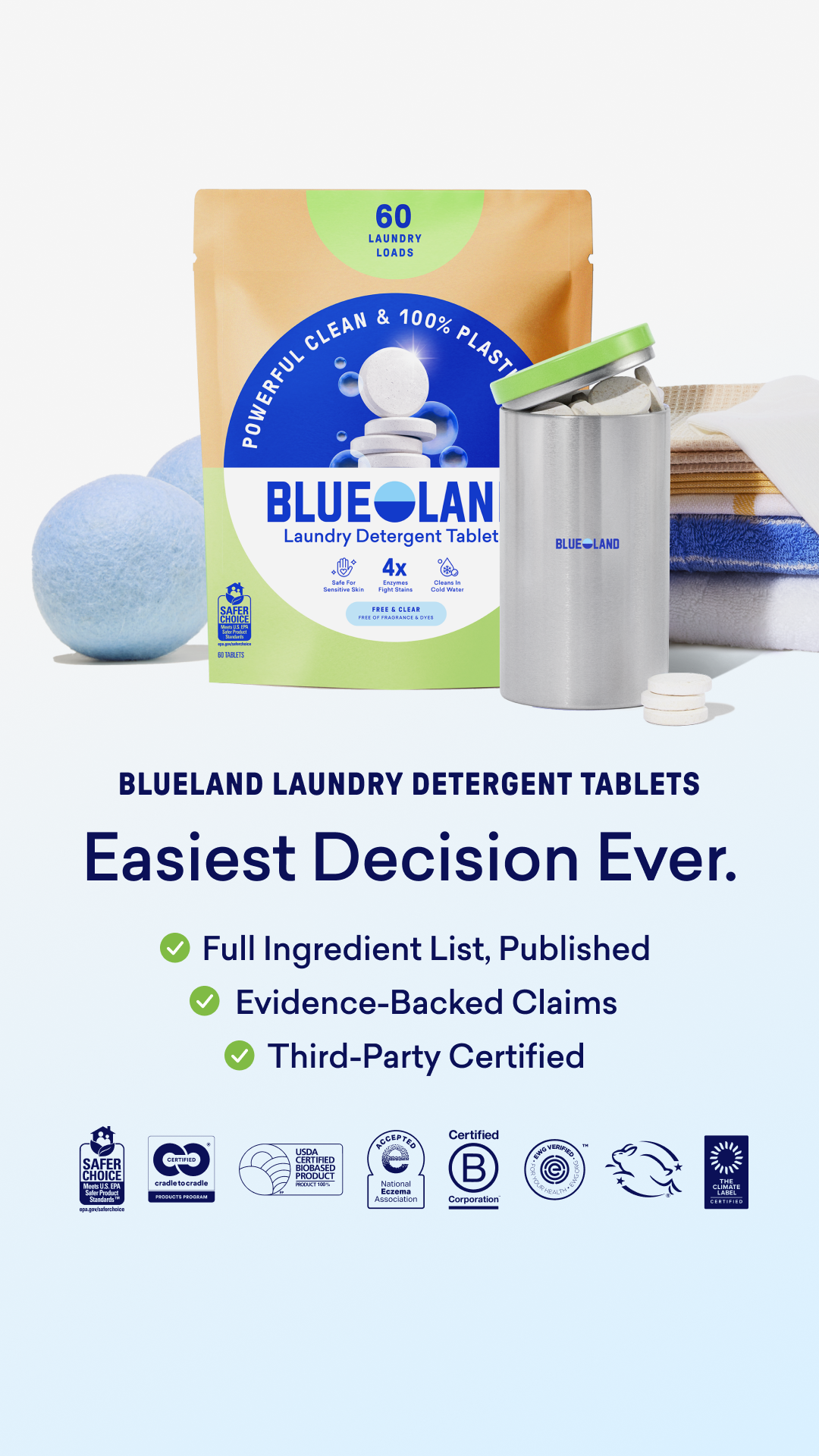 Blueland Facebook ad