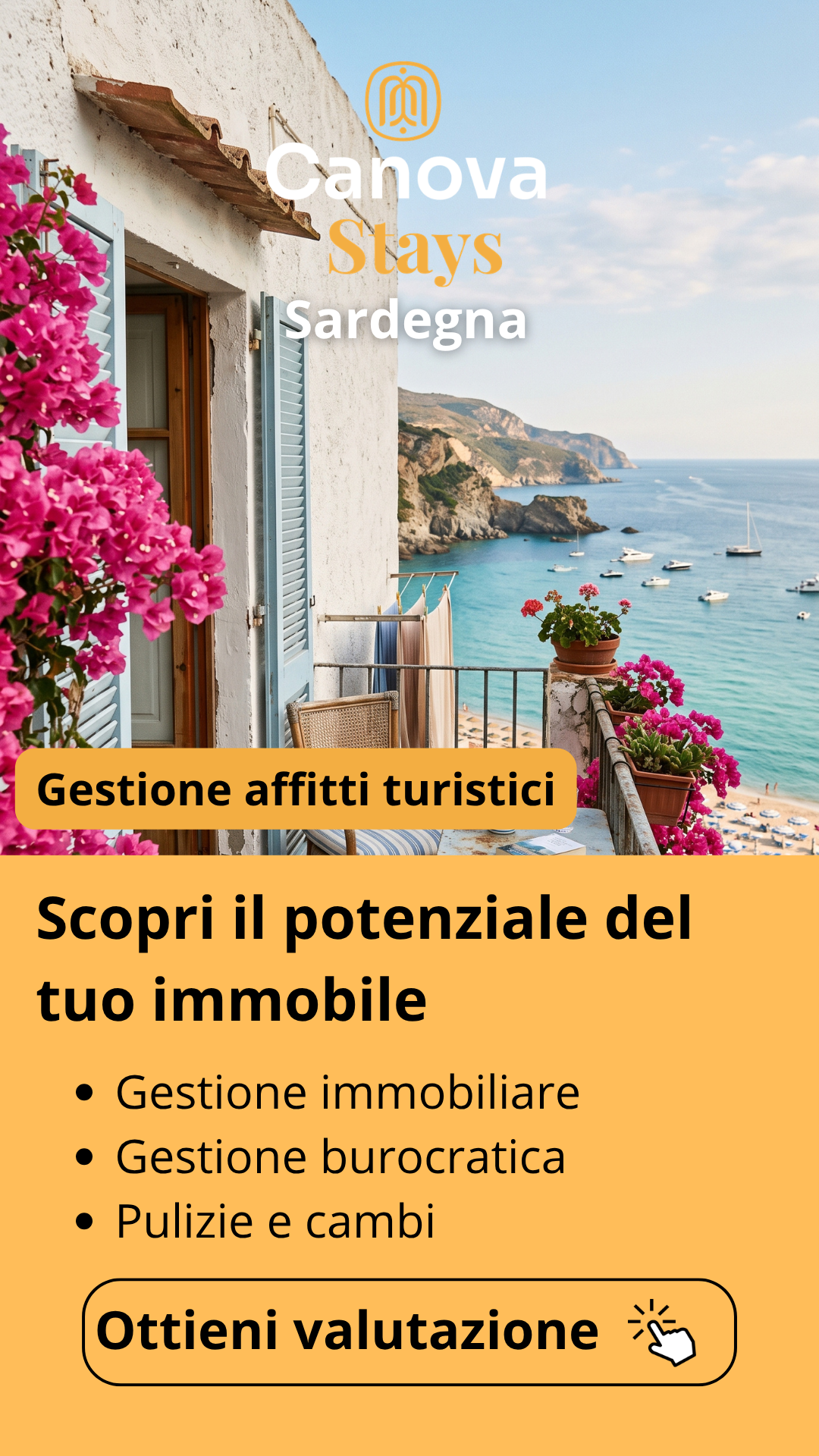 Canova Stays Facebook ad: Immobile Assicurato