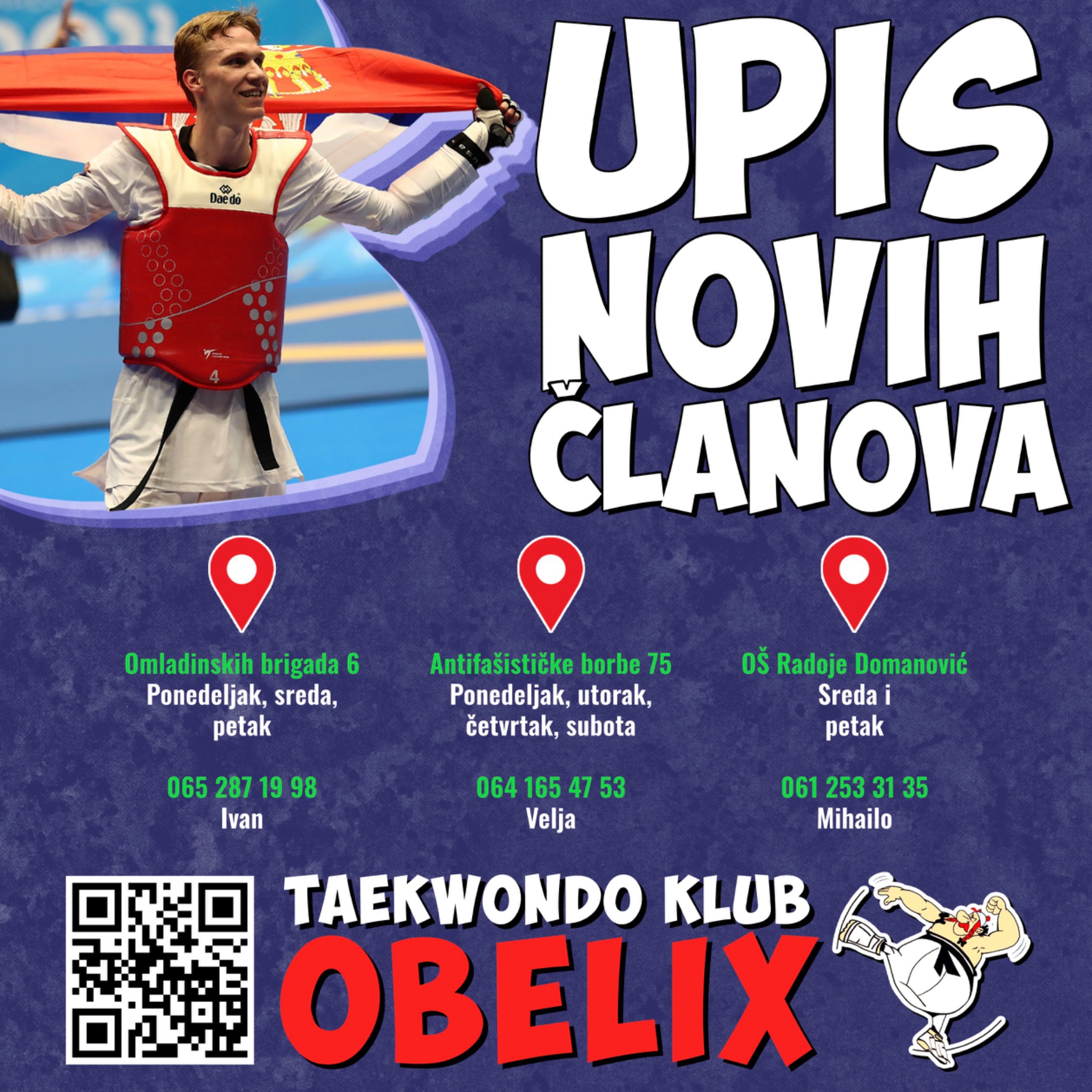 Tae Kwon Do Obelix Facebook ad
