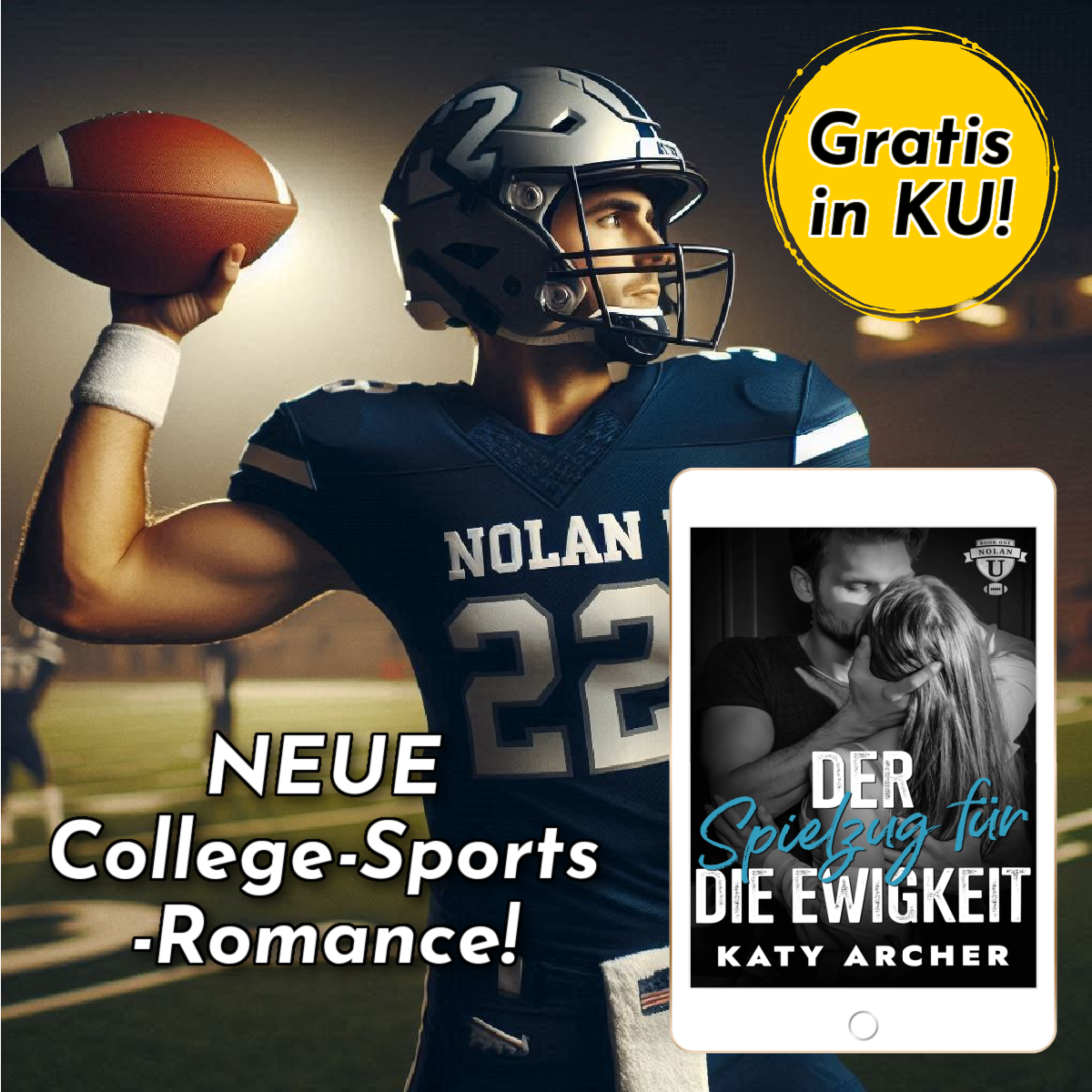 College Sports Romance Books Facebook ad