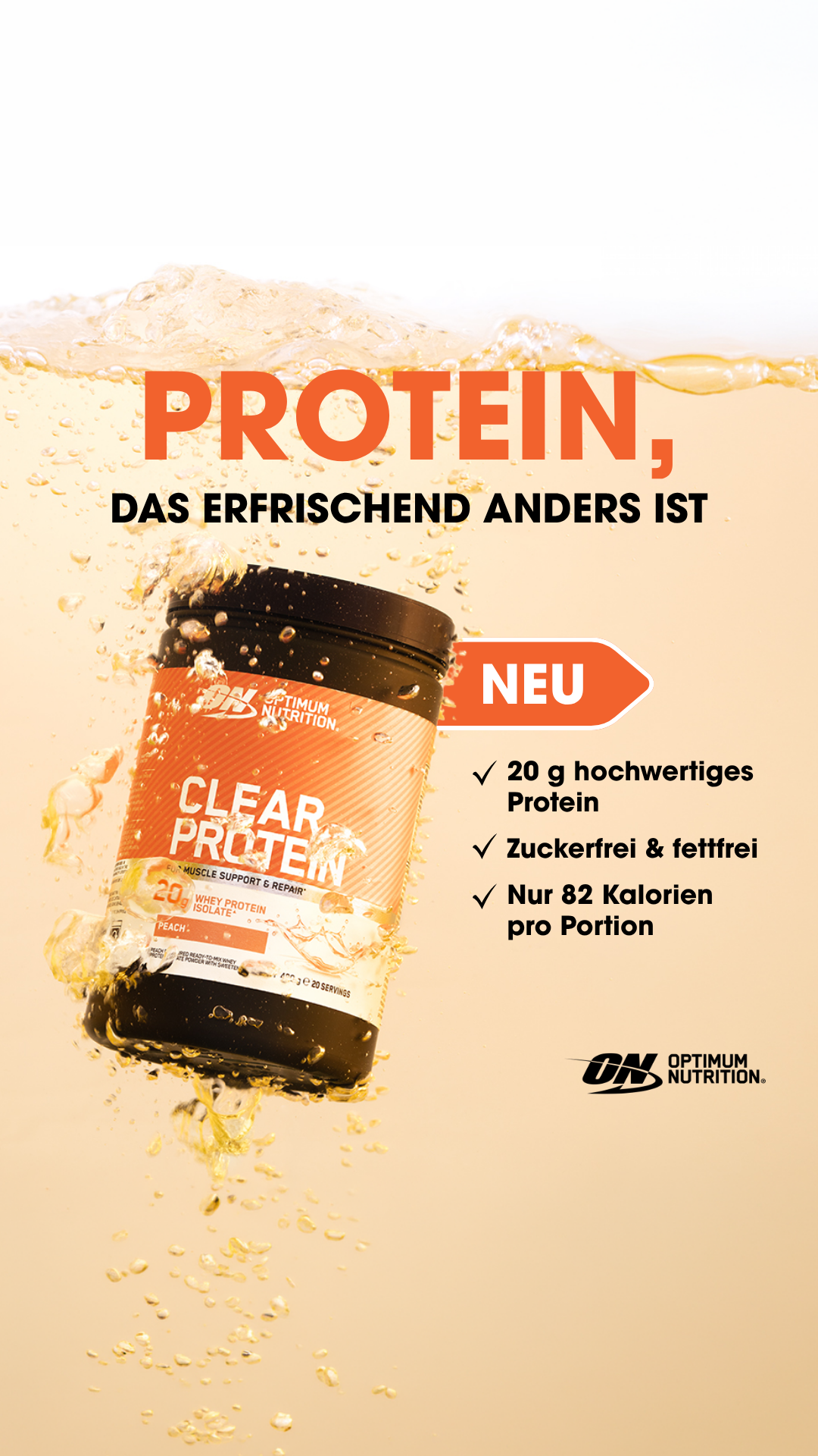 Optimum Nutrition Facebook ad from Jul 8, 2026