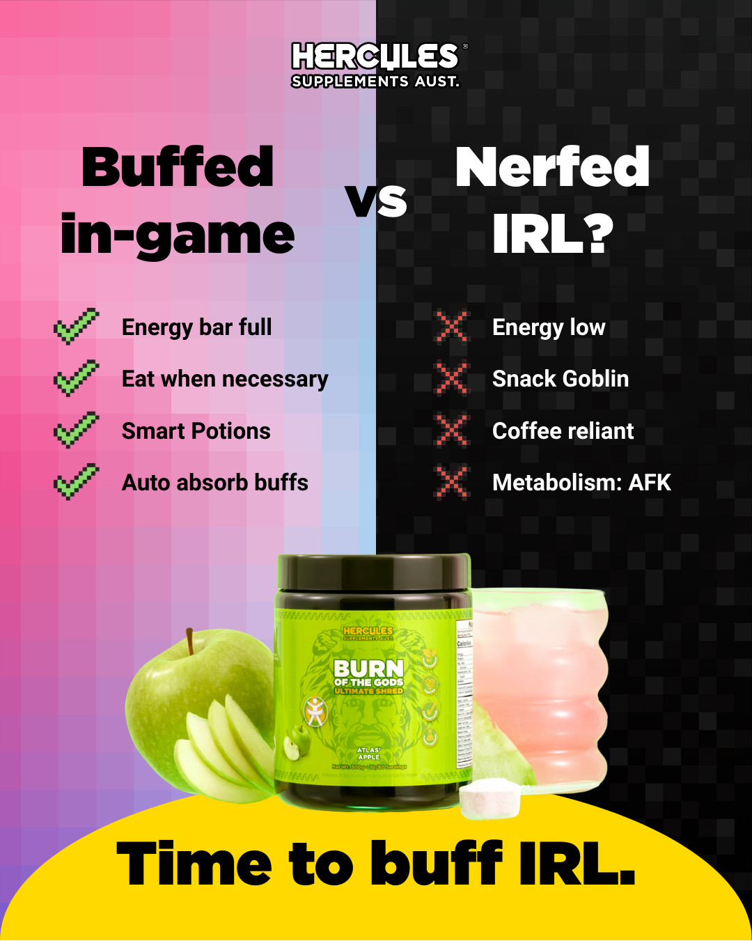 Hercules Supplements Aust Facebook ad