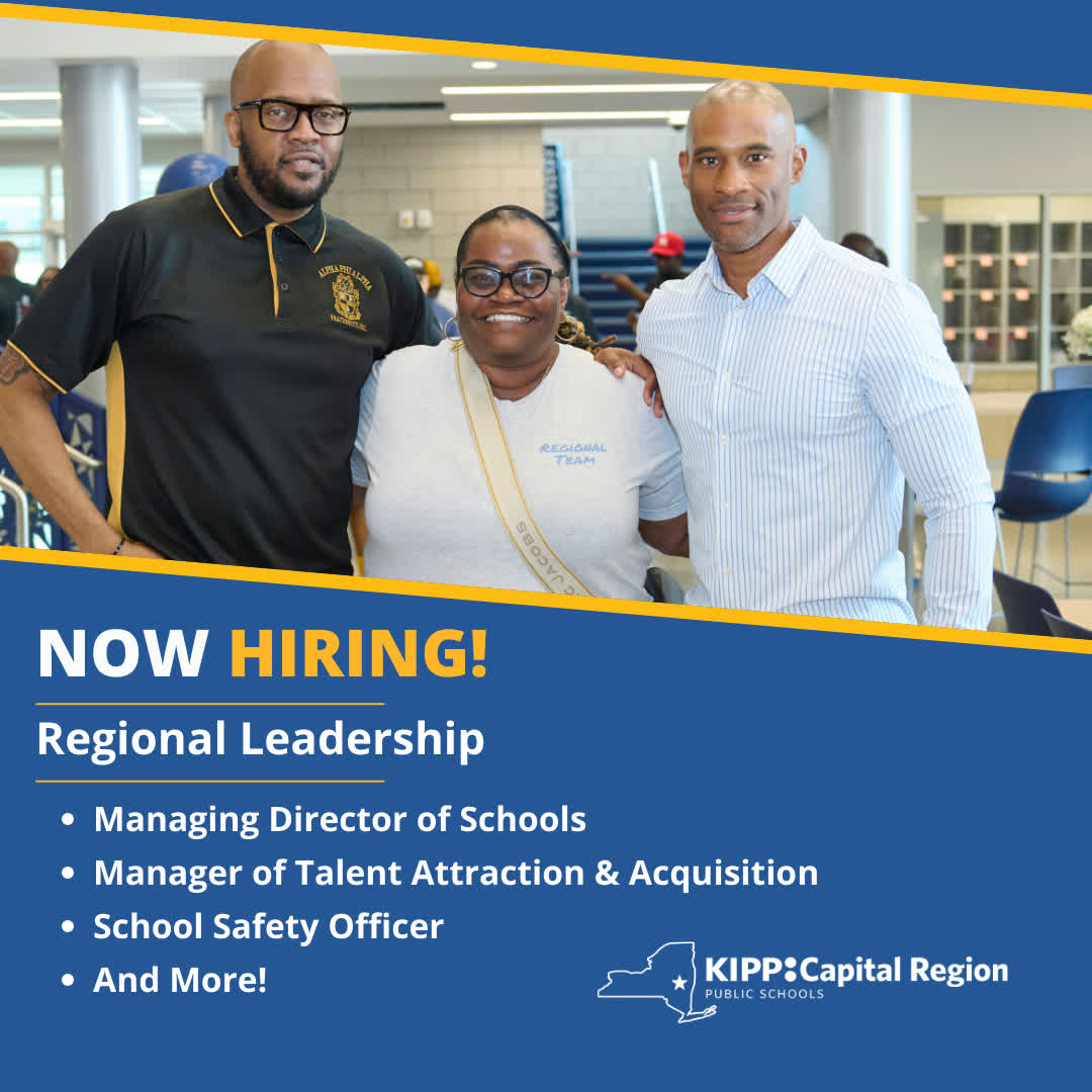 KIPP Capital Region Facebook ad: Teacher & School Admin Staff Employment Opportunities