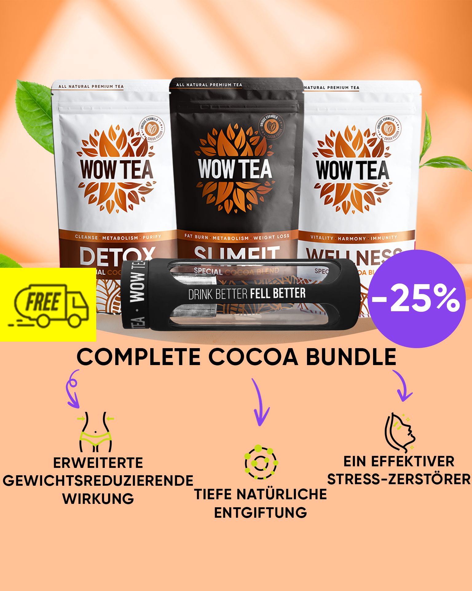 WOW Tea Österreich Facebook ad