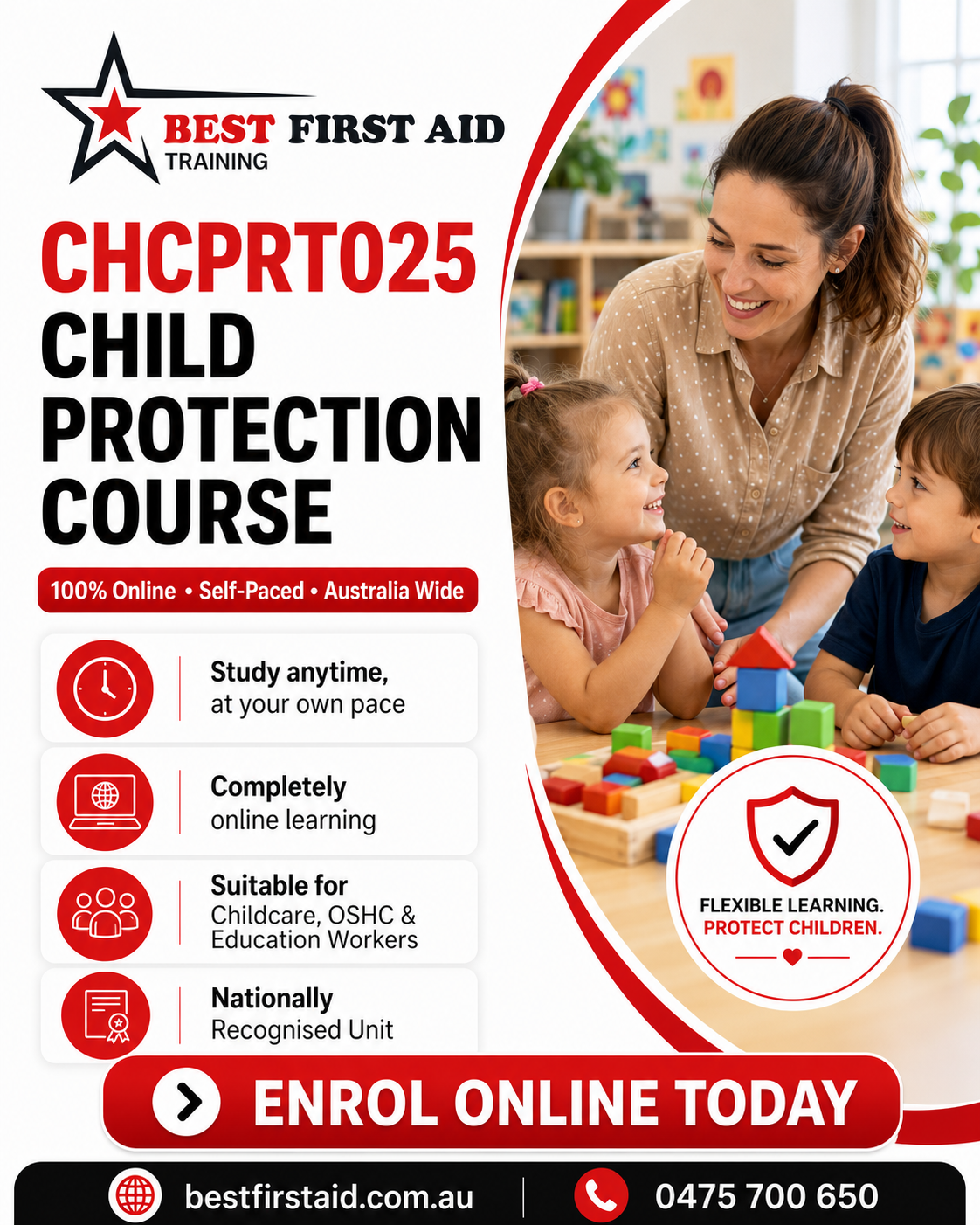 Best First Aid Training - CPR & First Aid Course Providers Facebook ad: CHCPRT025 Online Course