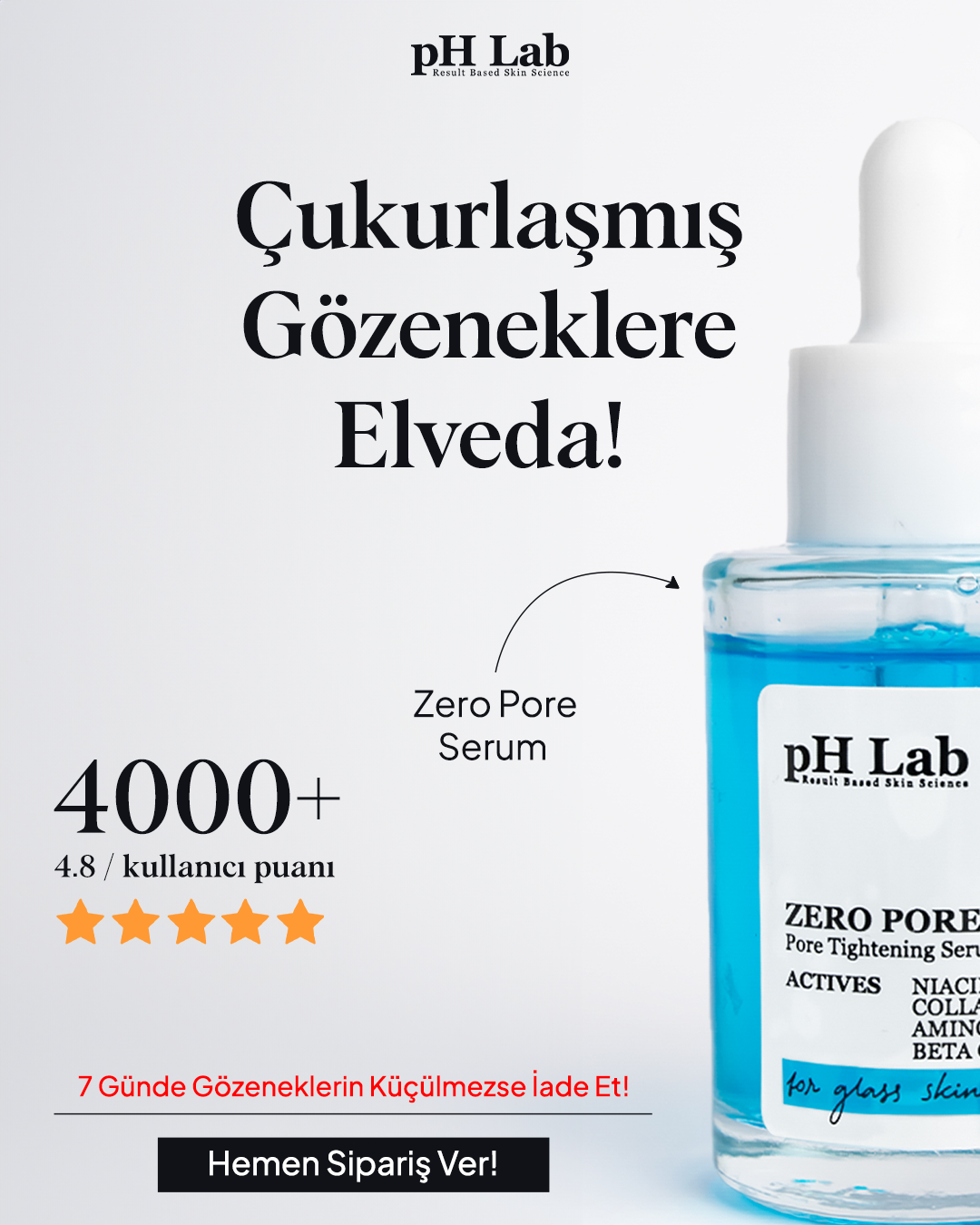 Zero Pore Temizleme Barı Facebook ad: Gözenekleri sıkılaştır, cildinle fark yarat!