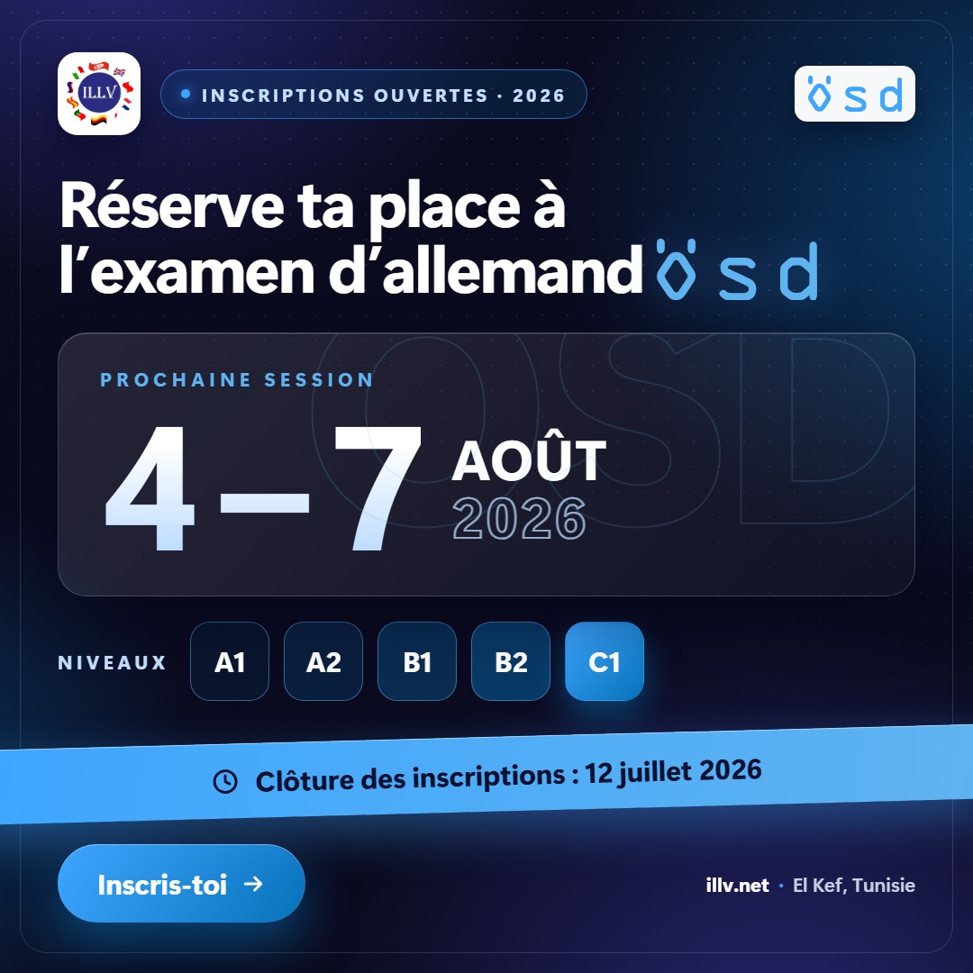 ILLV Facebook ad: ÖSD Exam Platform