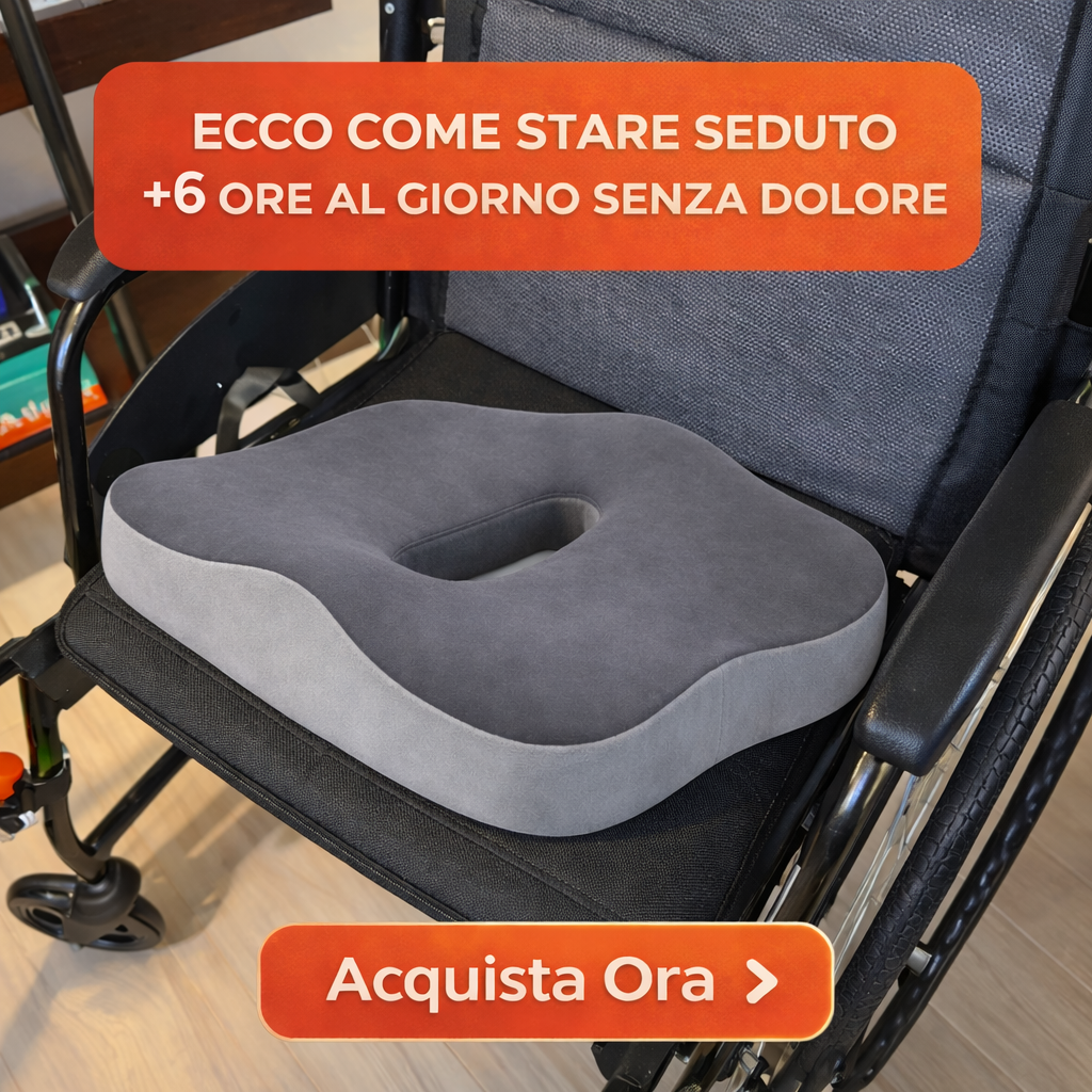 Levia Facebook ad: Seduto senza provare dolore