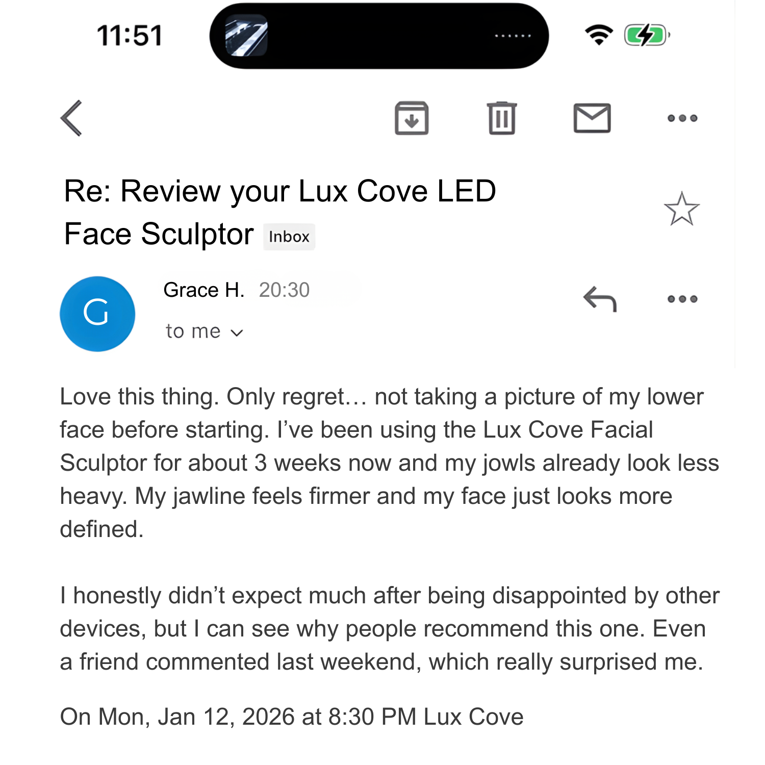 Lux Cove Facebook ad