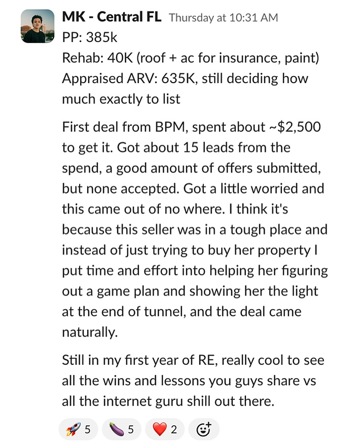 Ryan Dossey Facebook ad: Buying a 635k house for 385?