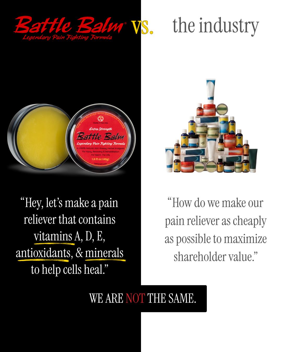 Battle Balm Facebook ad: Battle Balm - Powerful, All Natural Pain Relief Cream That…