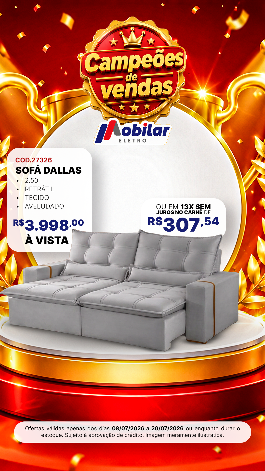 Mobilar Eletro Facebook ad from Jul 8, 2026