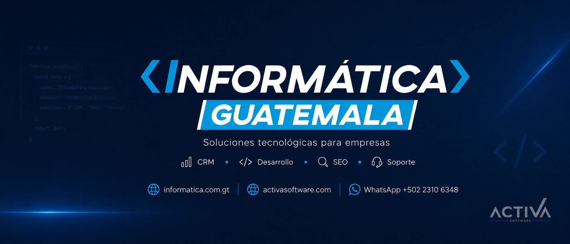 Informática Guatemala Facebook ad