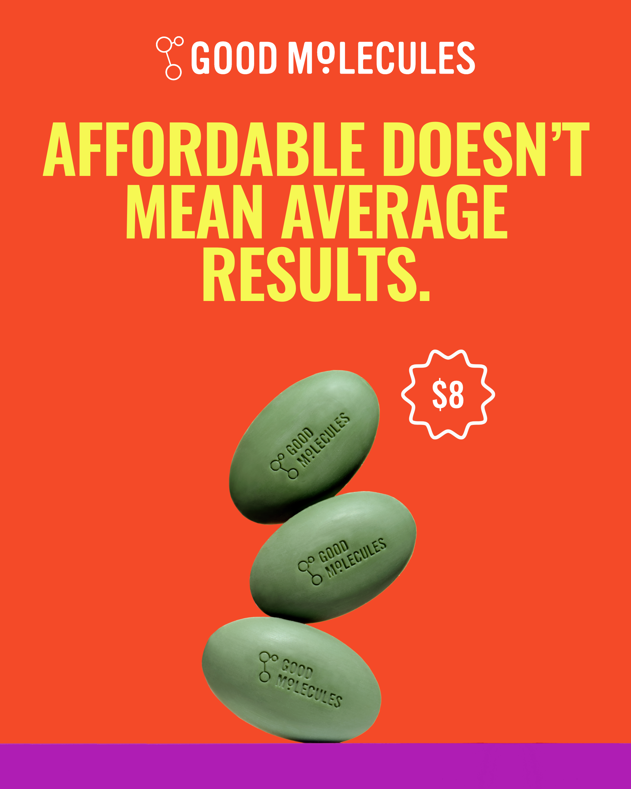 Good Molecules Facebook ad