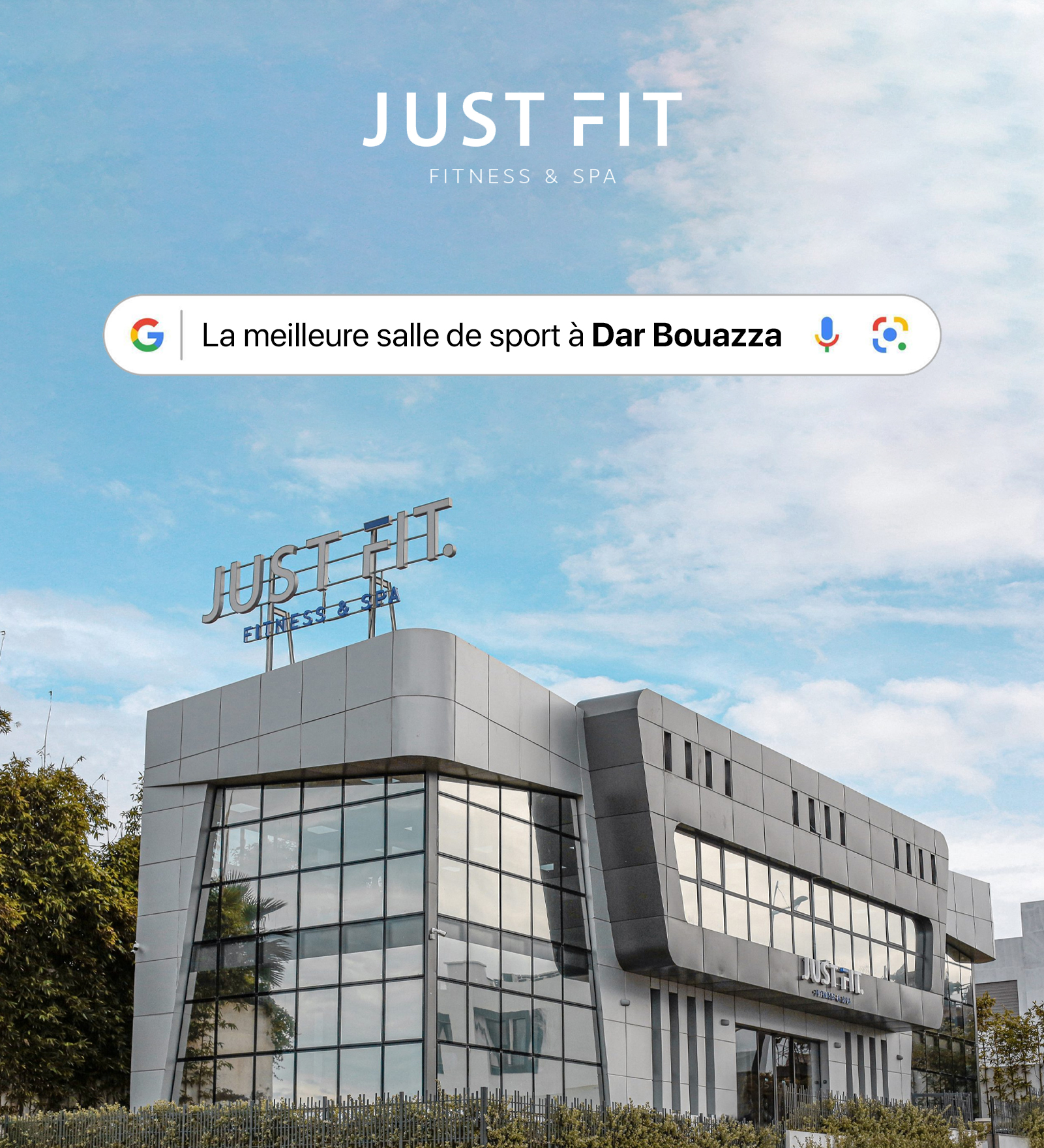 Justfit Darb Facebook ad: Transforme ton corps à Just Fit Dar Bouazza!