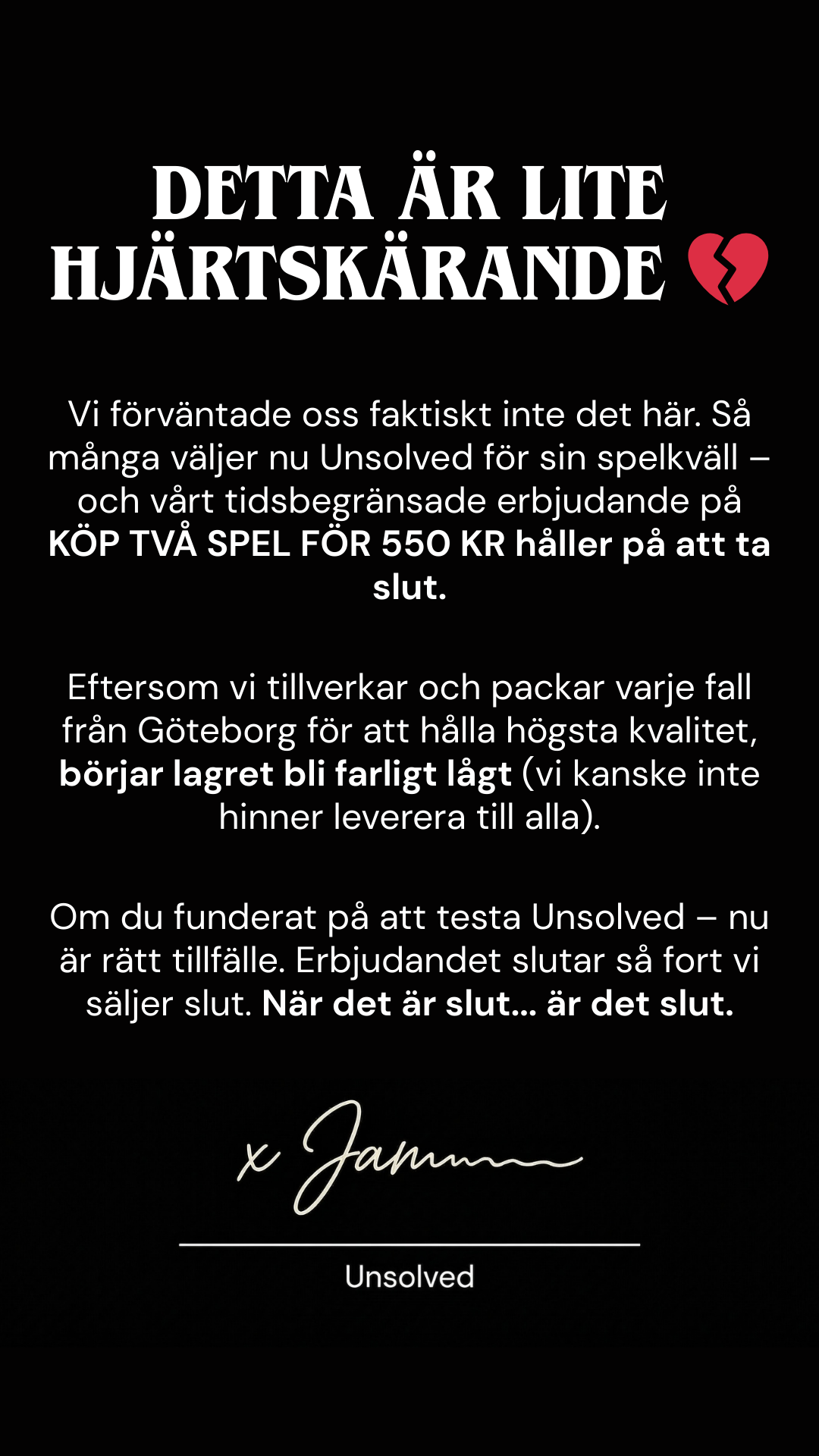 ARKIV by Unsolved - Mordgåtor att lösa hemma Facebook ad: Mordgåta hemma ikväll?