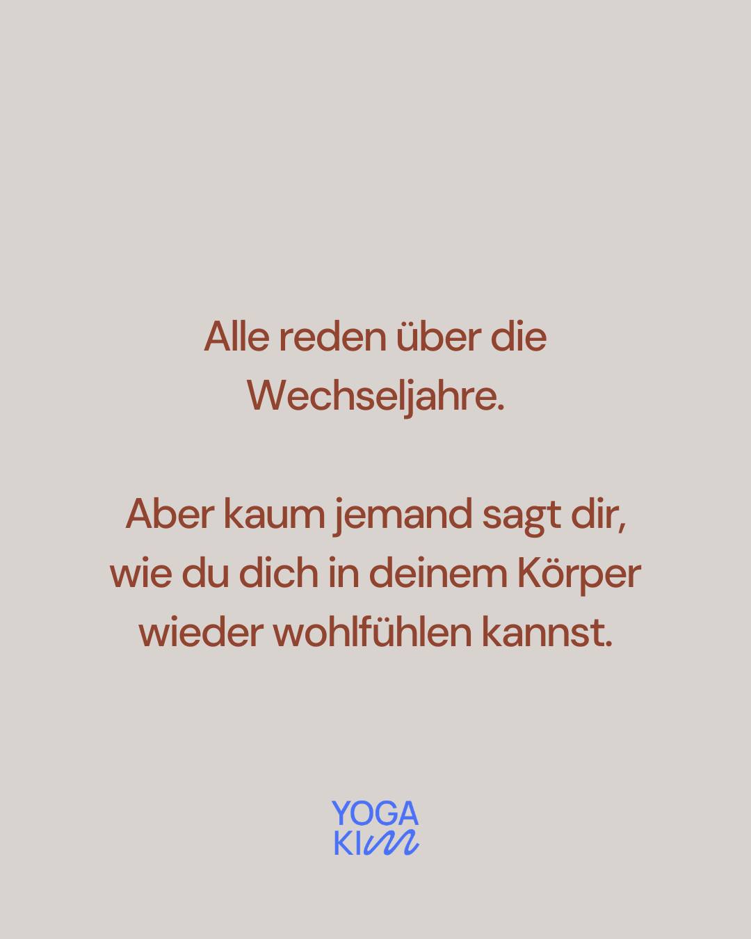Yoga Kim Studio Facebook ad: Ein Workshop für Frauen in der (Peri)menopause