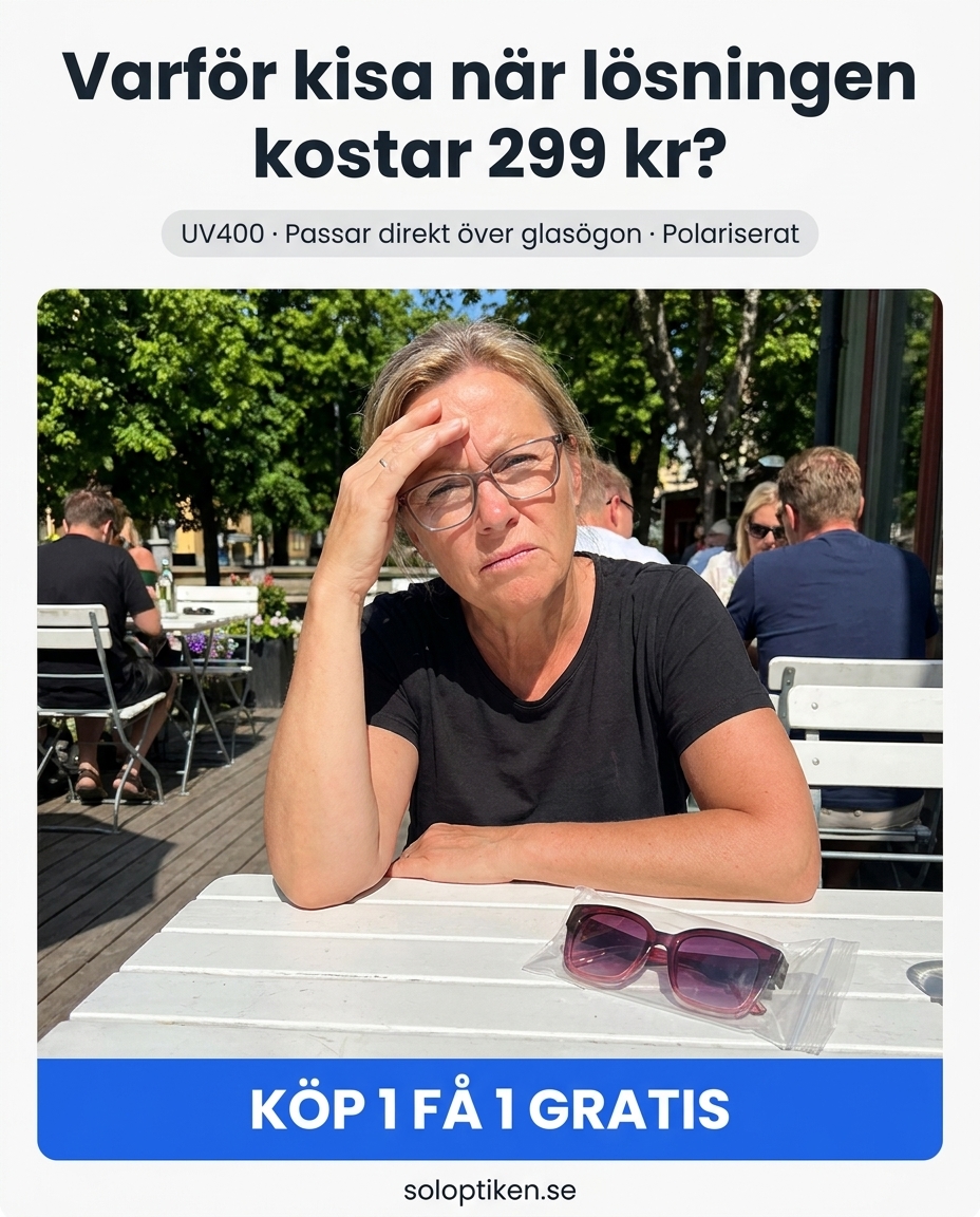 Soloptik.se Facebook ad: Köp 1 Få 1 Gratis - IDAG