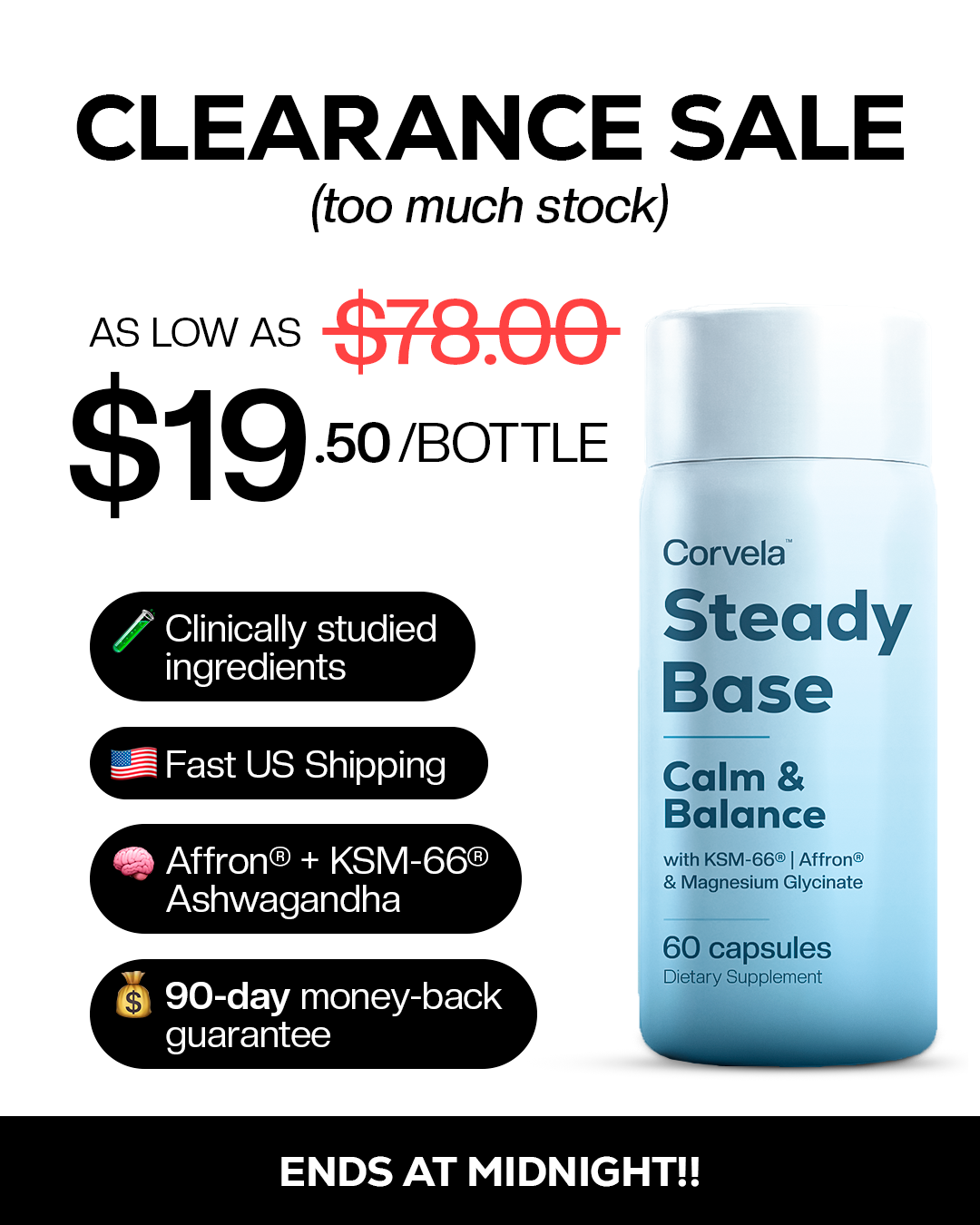 Corvela Steady Base Facebook ad: 25,238 Reviews Can't Be Wrong
