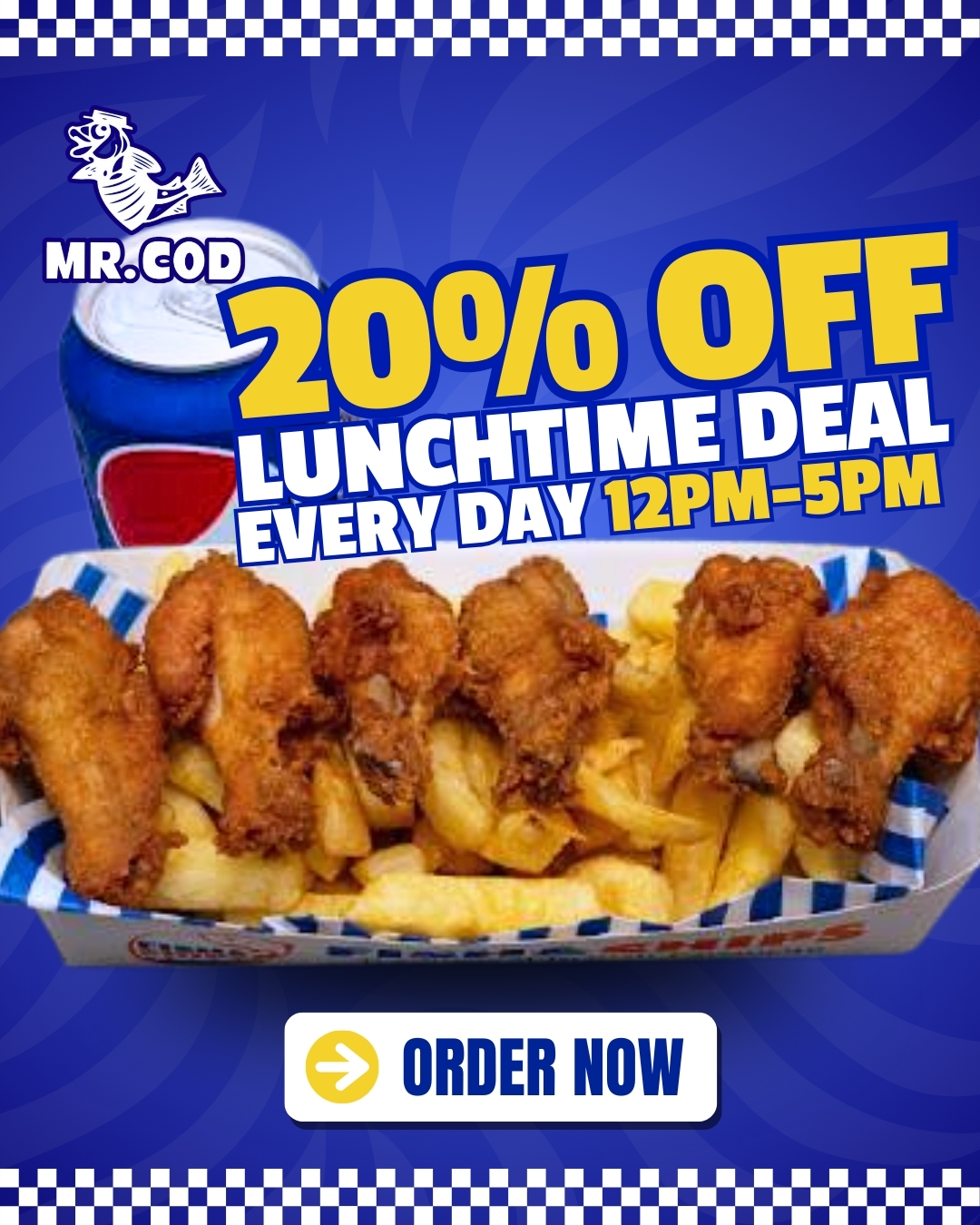 Mr Cod Facebook ad: It's time to treat yourself to a takeaway!