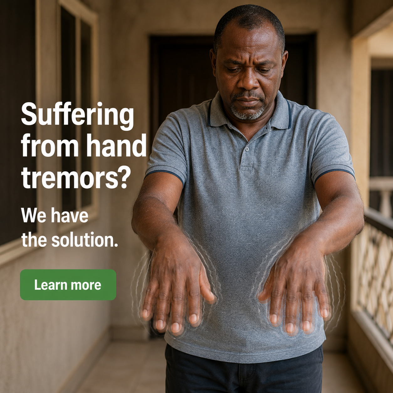 The great healers Facebook ad: SAY GOODBYE TO SHAKY HANDS AND TREMORS