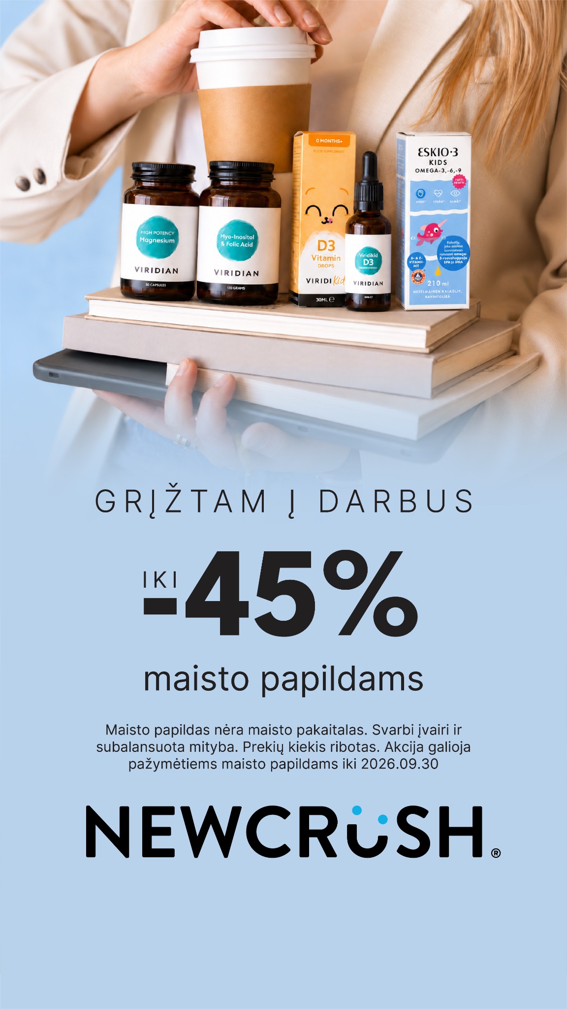 Newcrush Facebook ad: Gerai tavo ir artimųjų savijautai