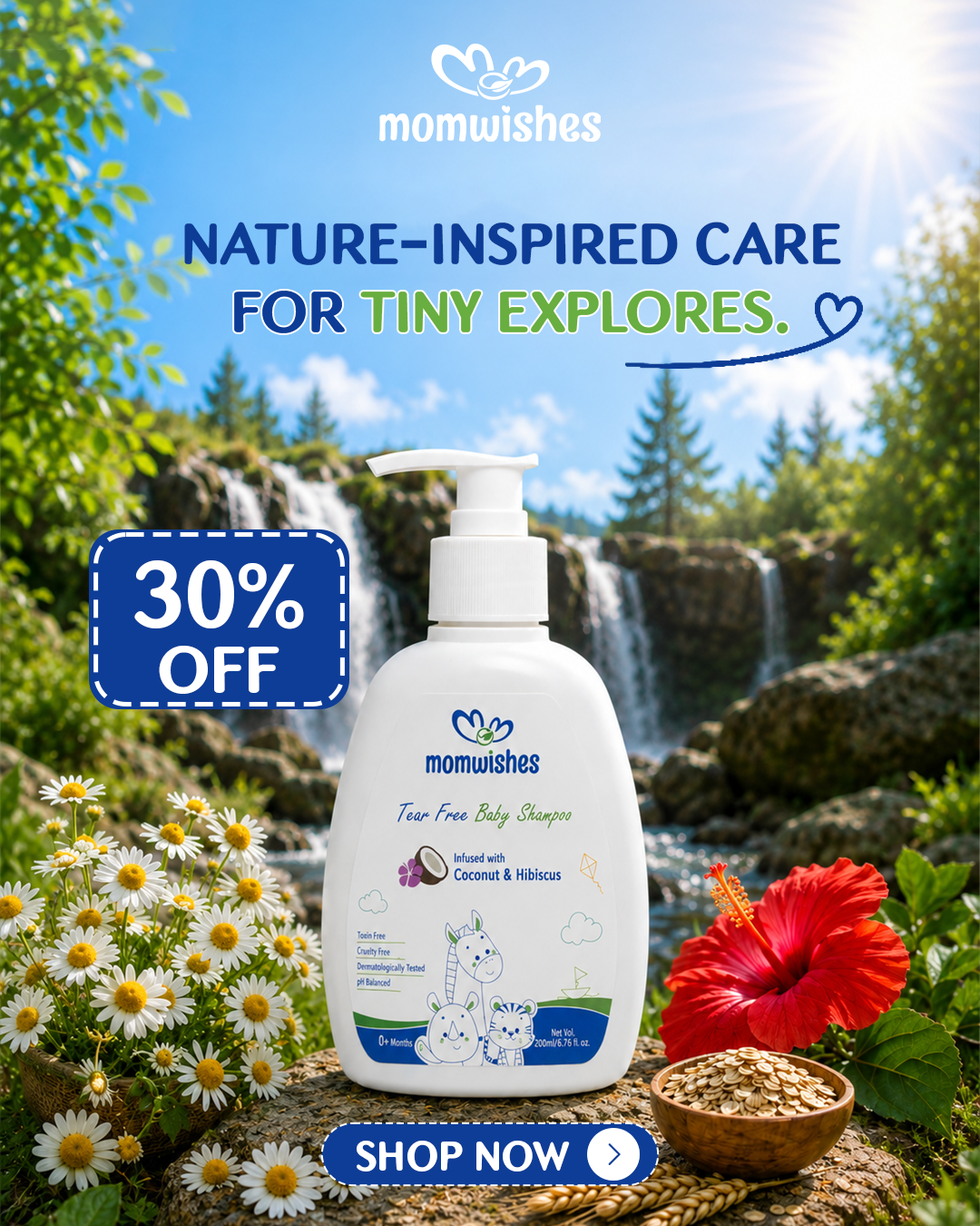 MomWishes Facebook ad: Get 30% OFF combo
