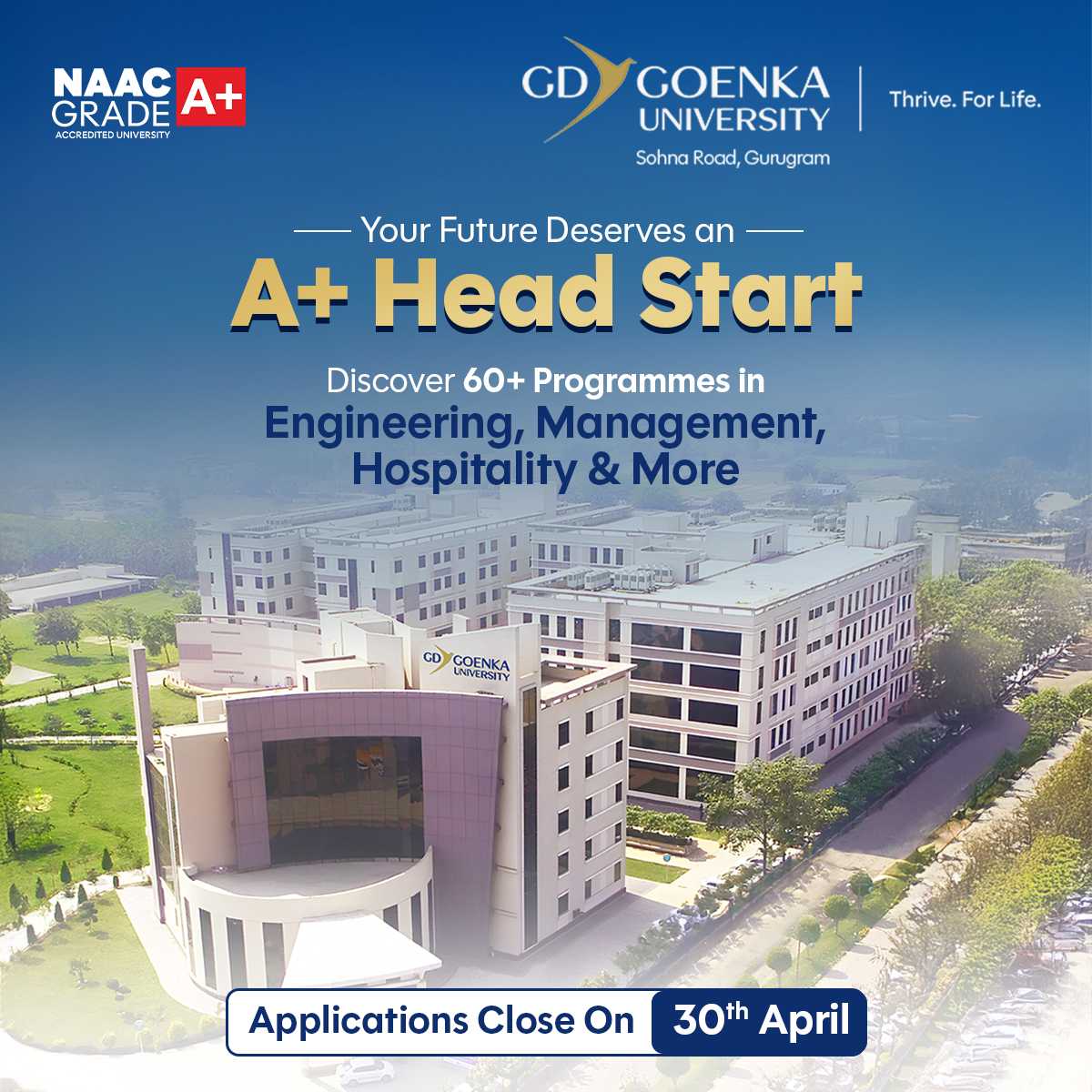 GD Goenka University Facebook ad