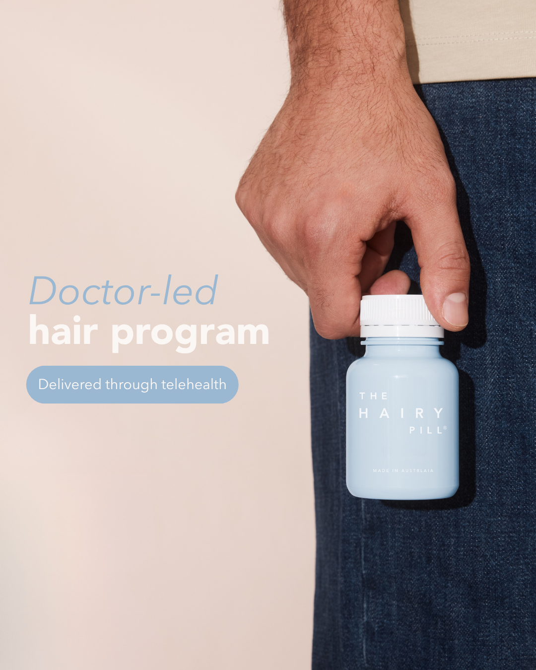 The Hairy Pill Facebook ad