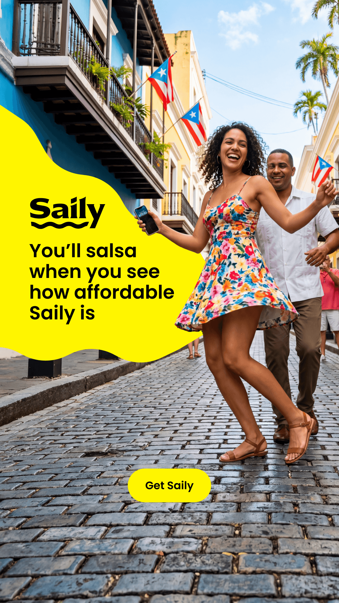 Saily Facebook ad