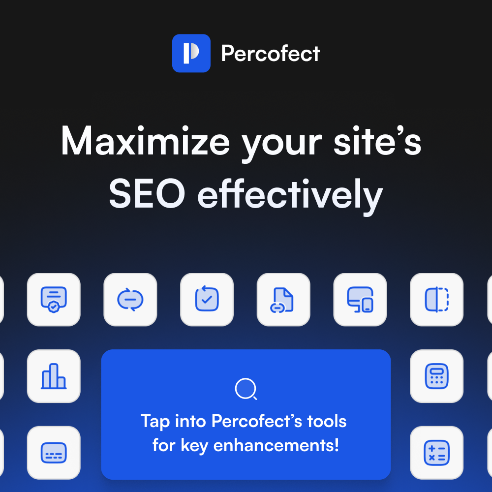 Percofect Facebook ad: Maximize your site’s SEO effectively with Percofect!