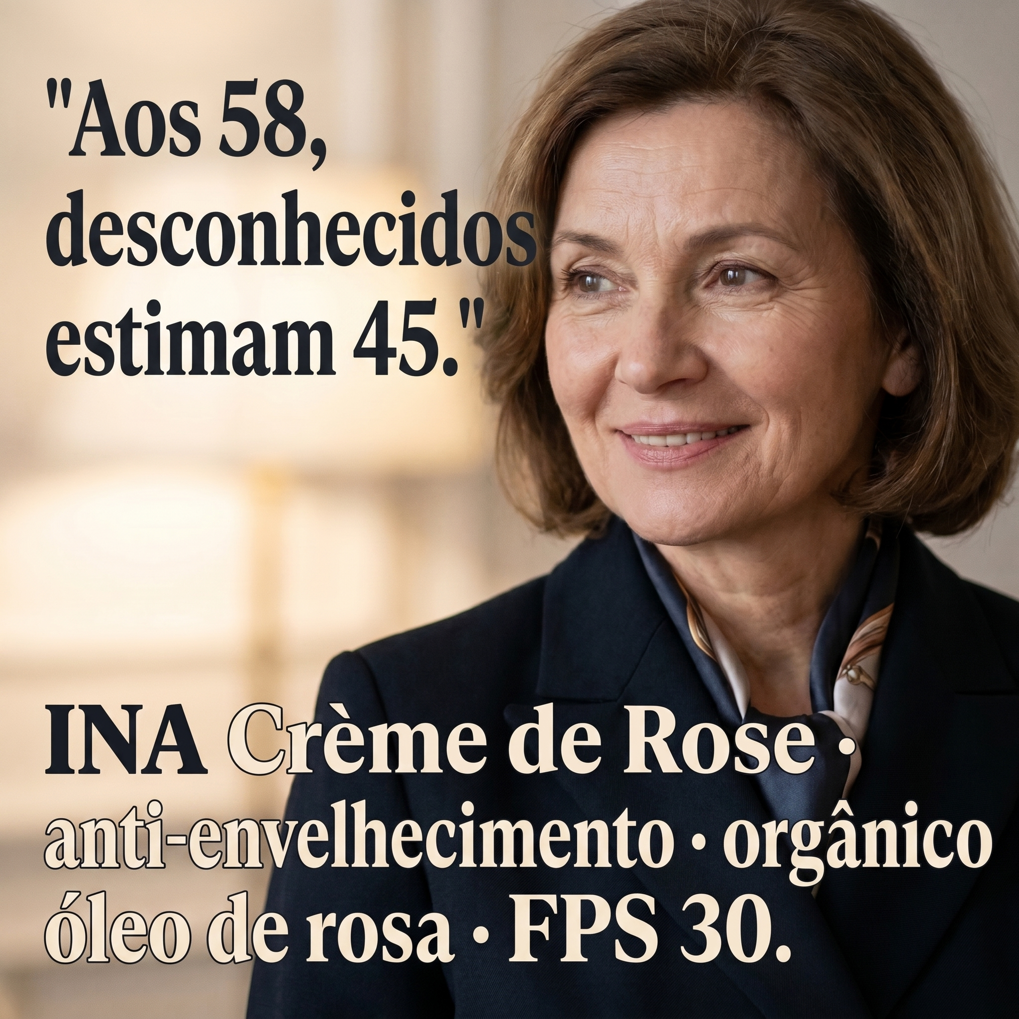 InaEssentials.PT - Cosméticos Orgânicos Familiares Facebook ad: Tens 58 anos e ninguém acredita.