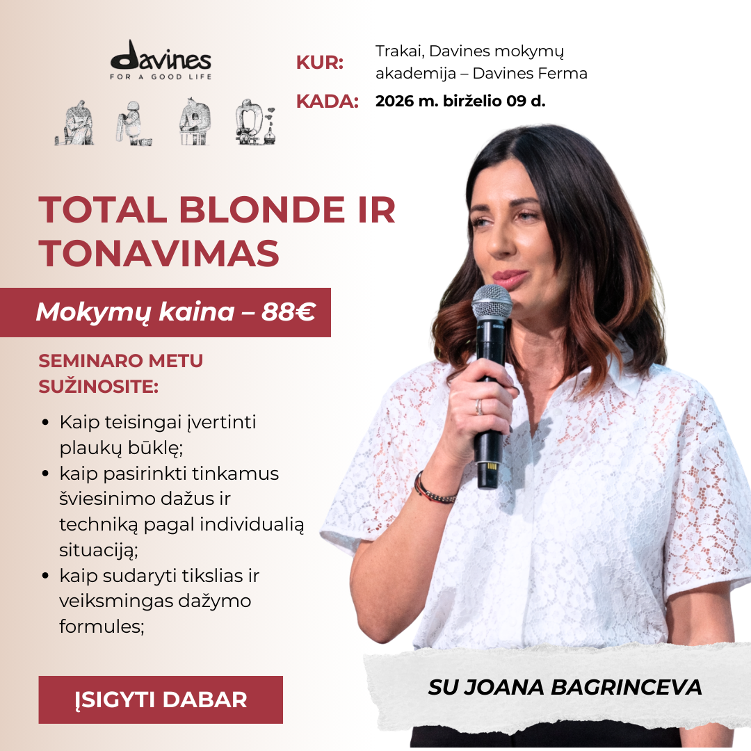 Davines Lithuania Facebook ad