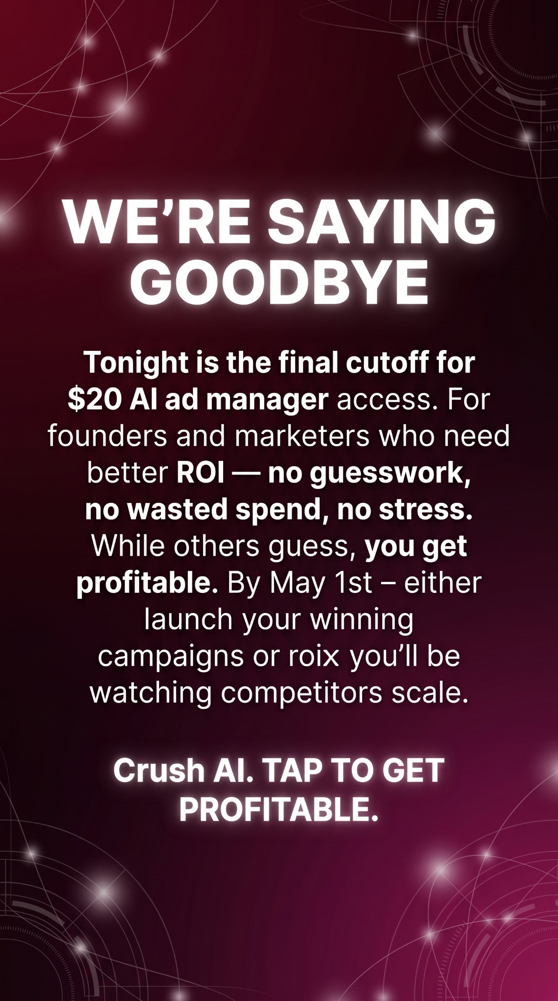 trycrush.ai Facebook ad
