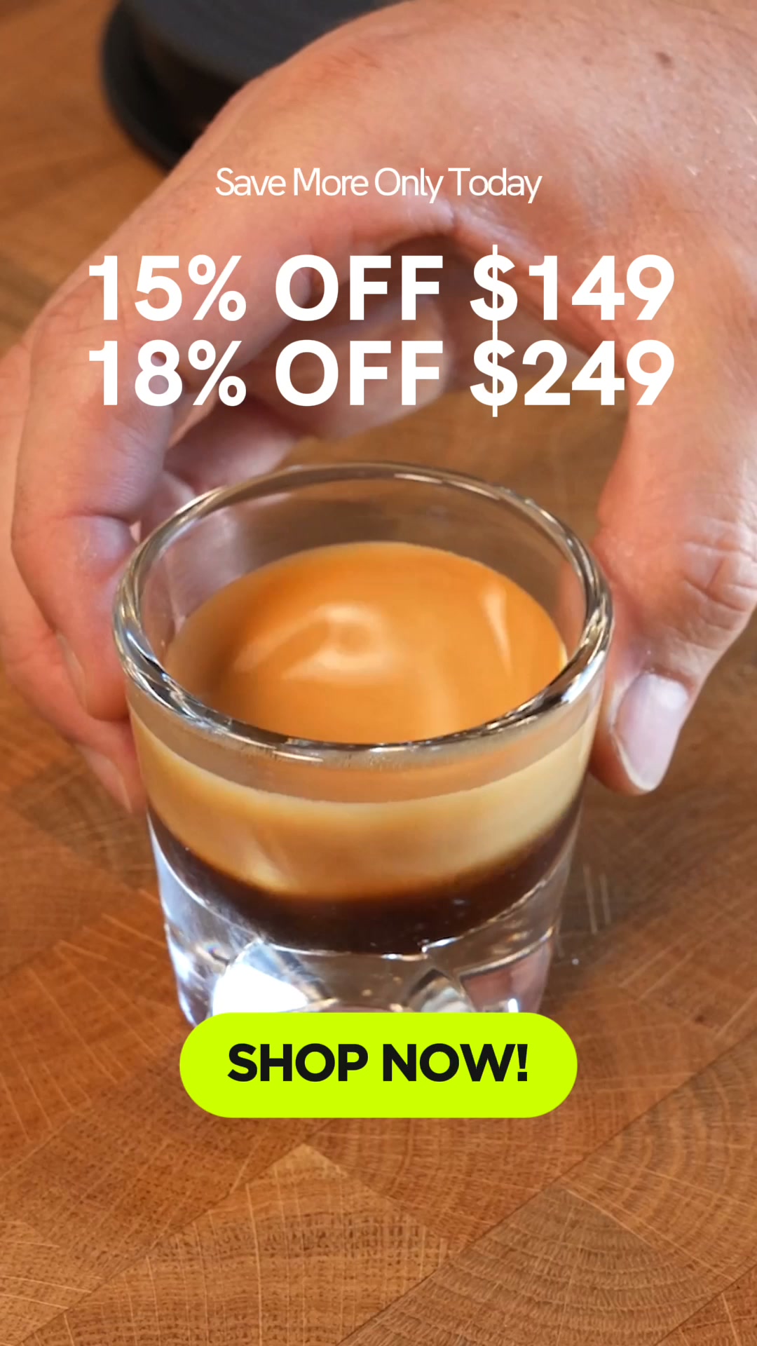 Outin Portable Electric Espresso Machine Facebook ad: Month-End Sale: Up to 18% OFF