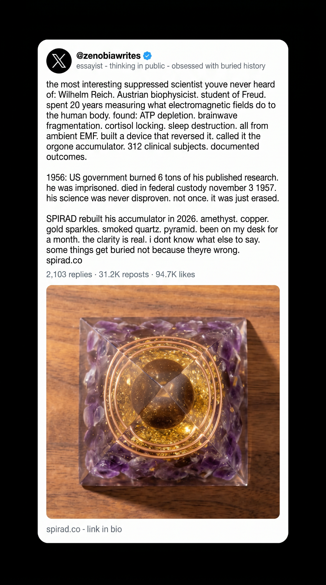 Charlotte Johnson Facebook ad