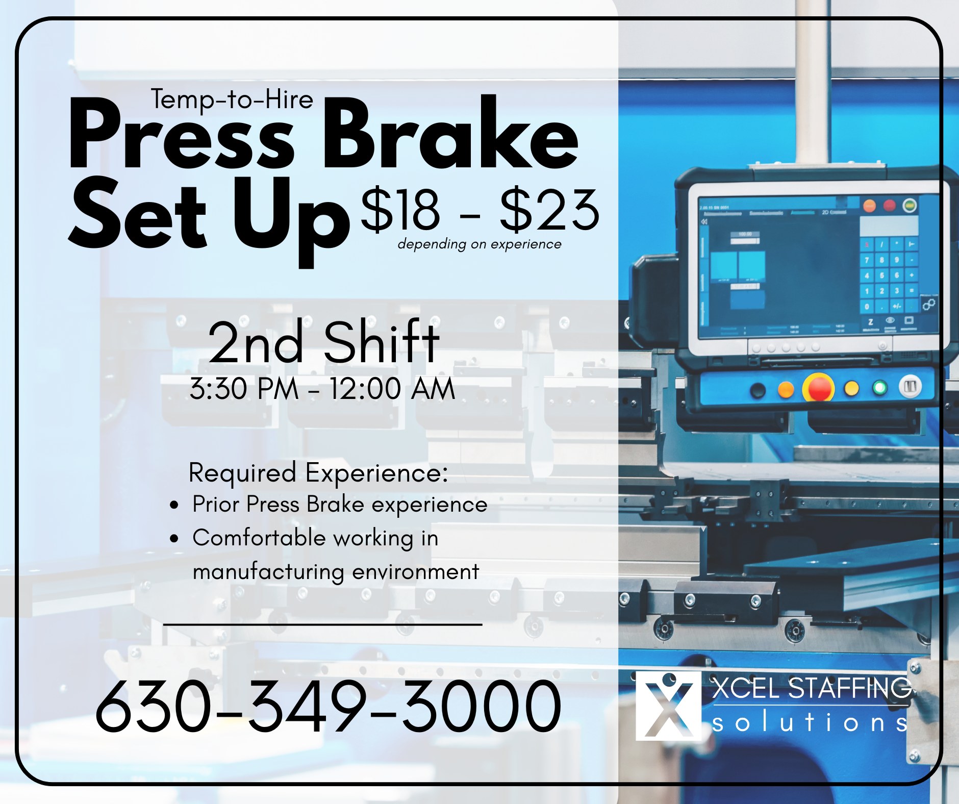 Xcel Staffing Solutions - Addison Facebook ad